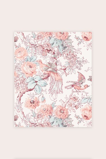 Laura Ashley Blush Pink Birtle Wallpaper
