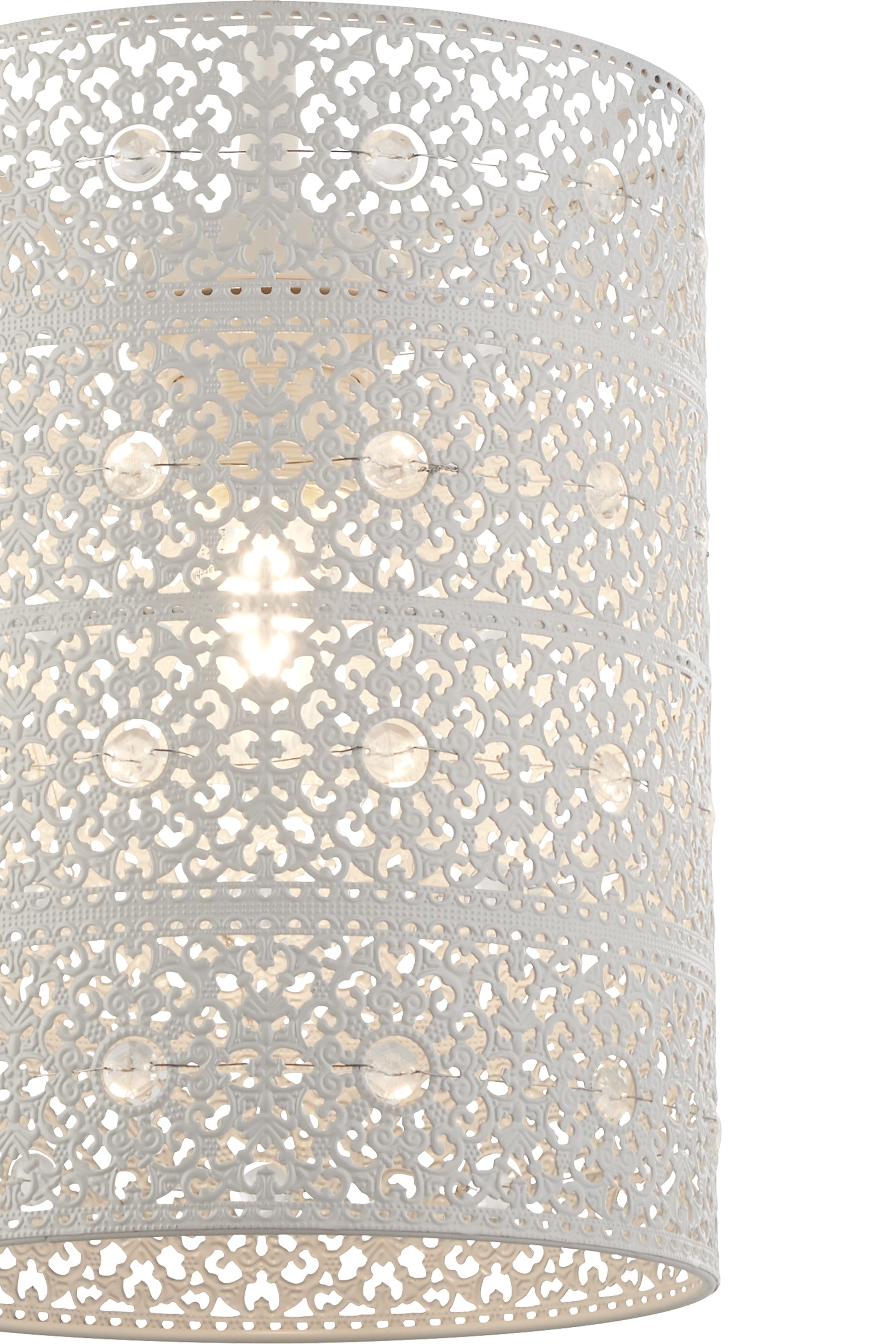 Buy Searchlight Cream Painted Amelia Easy Fit Shade from the Next