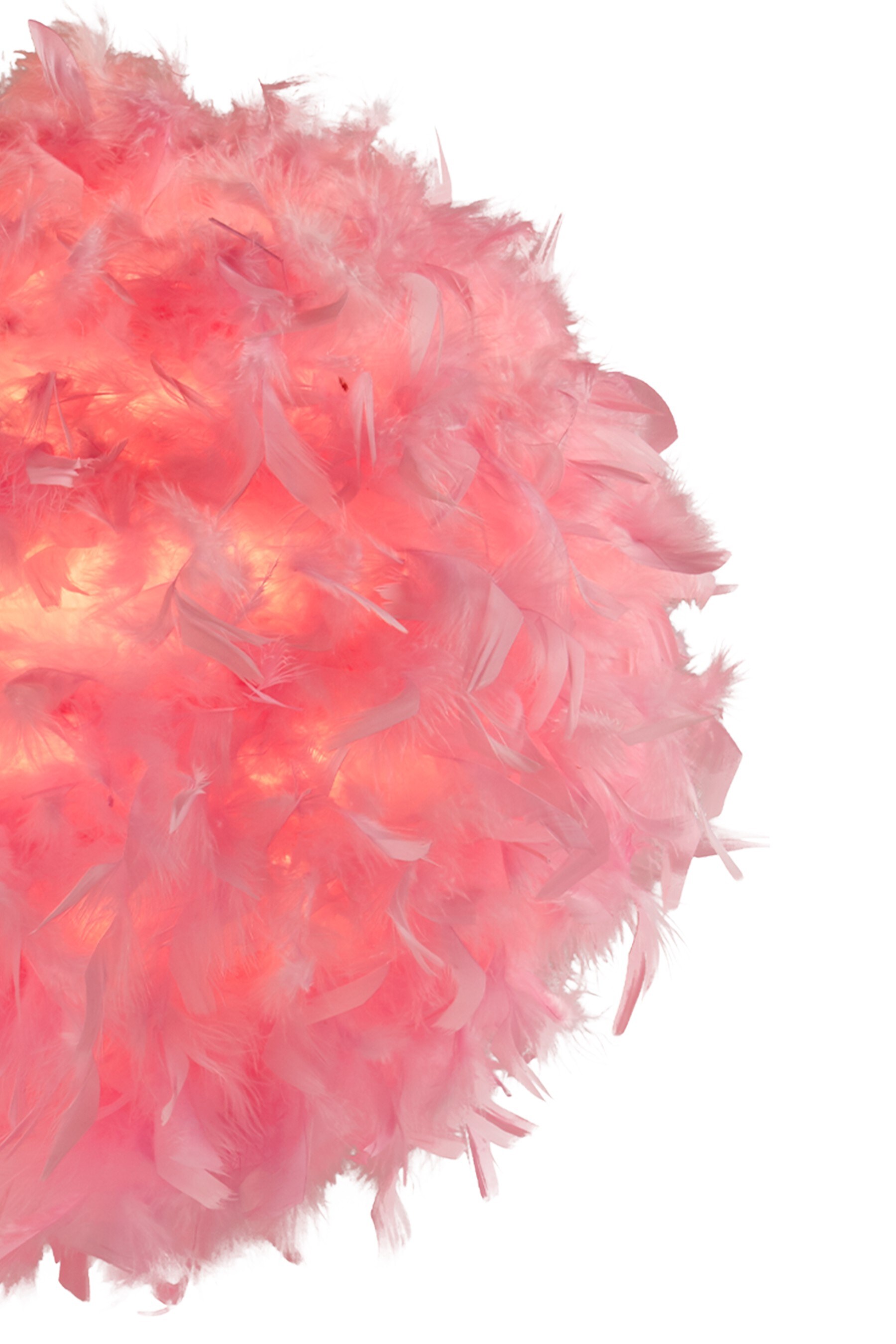 Pink feather light shade hotsell next