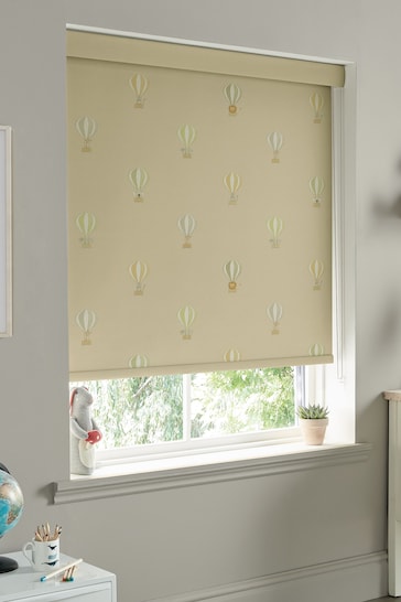 Sophie Allport Pale Rust Gold Kids Bears and Balloons Made To Measure Roller Blind