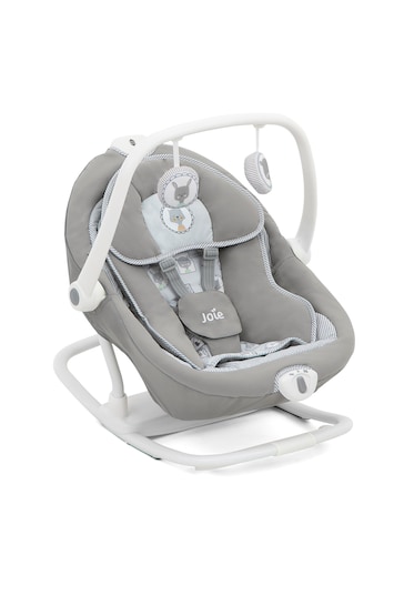 Joie Grey Sansa 2-In-1 Baby Bouncer and Soothing Rocker