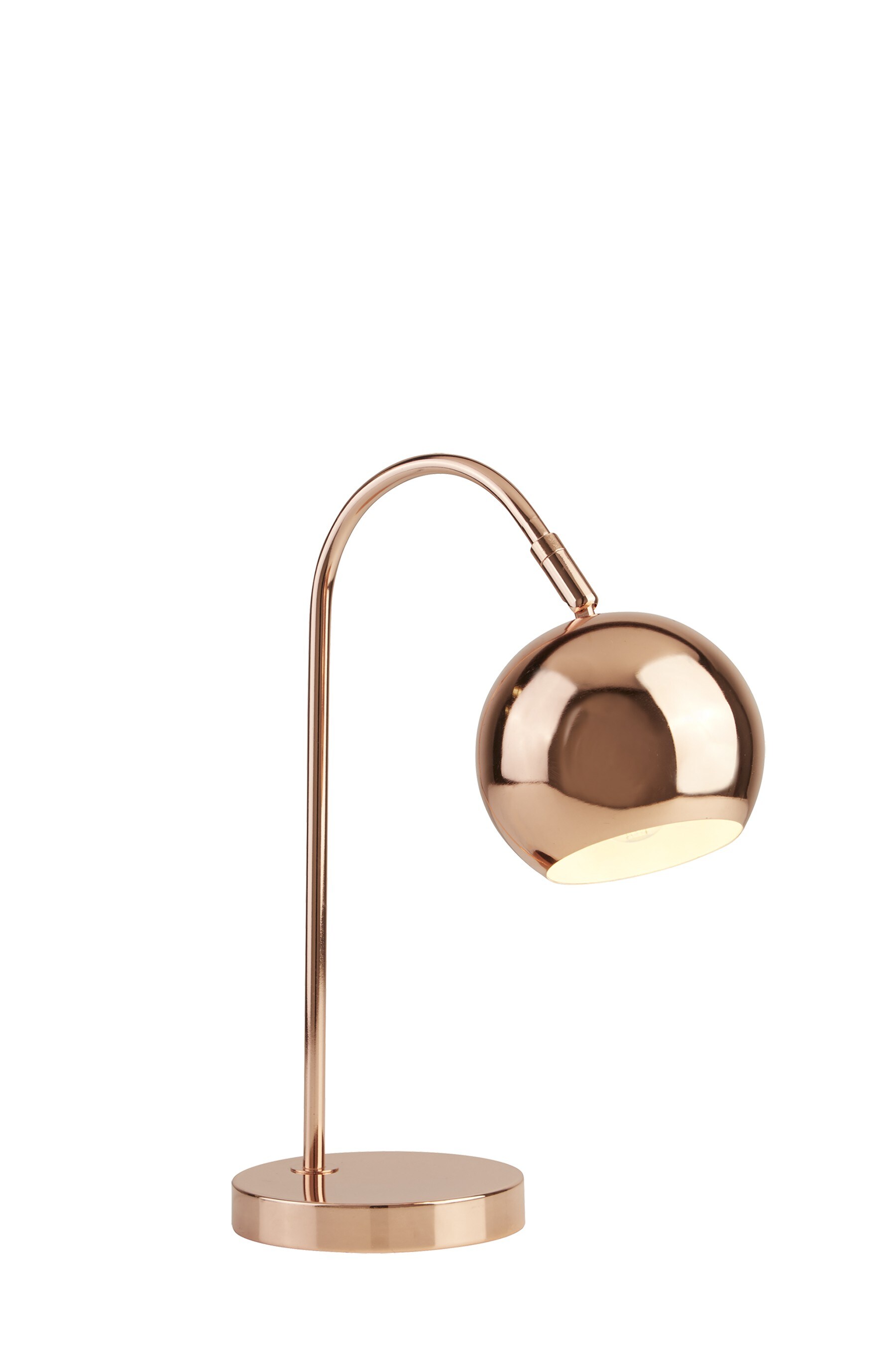 Asda top copper lamp