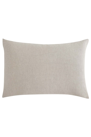Lazy Linen Set of 2 Natural 100% Washed Linen Pillowcases