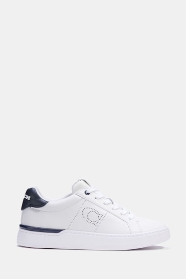 Coach White Lowline Leather Trainers