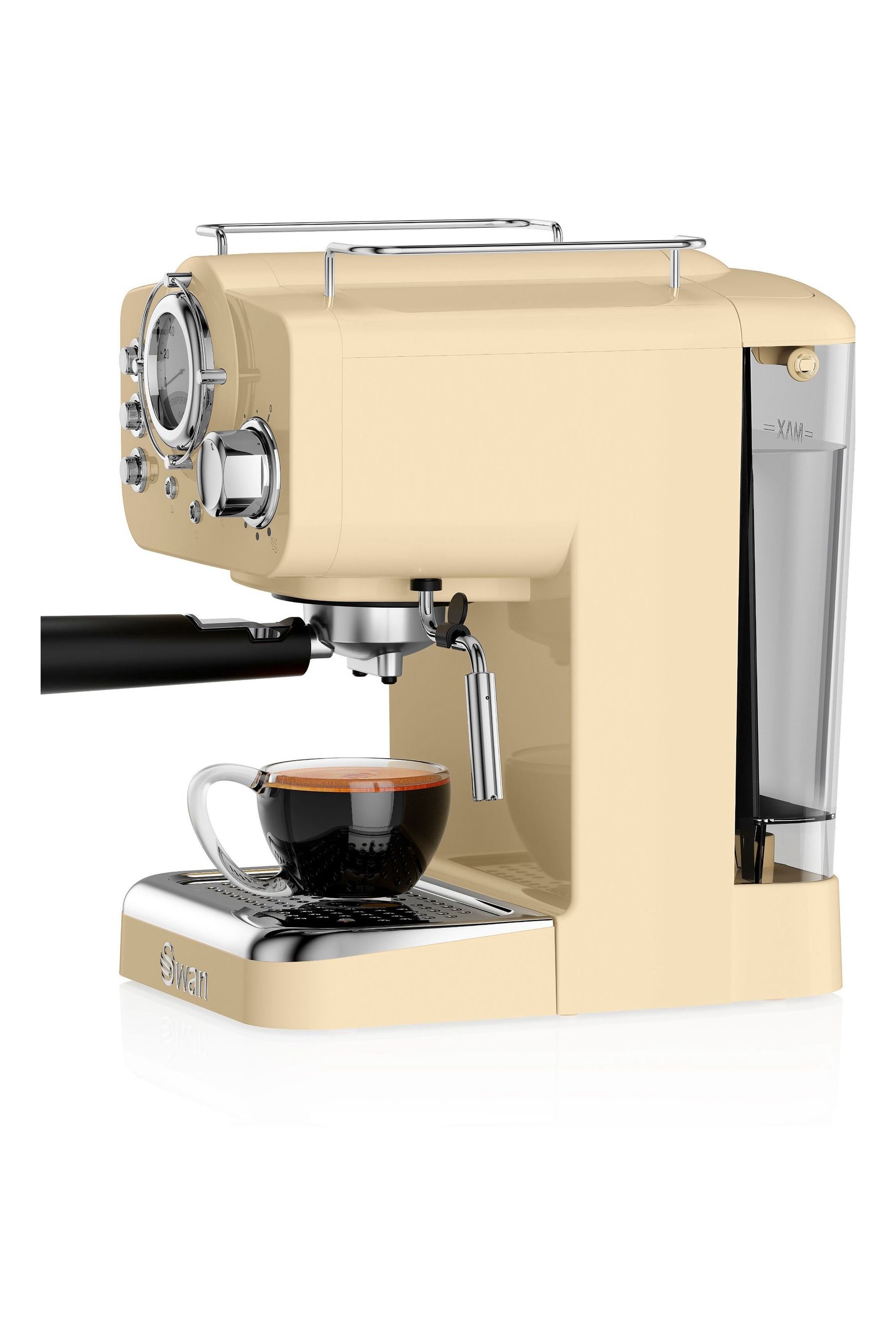 Swan retro 2025 coffee machine cream