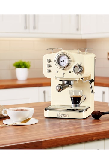 Swan Cream Pump Espresso Coffee Machine
