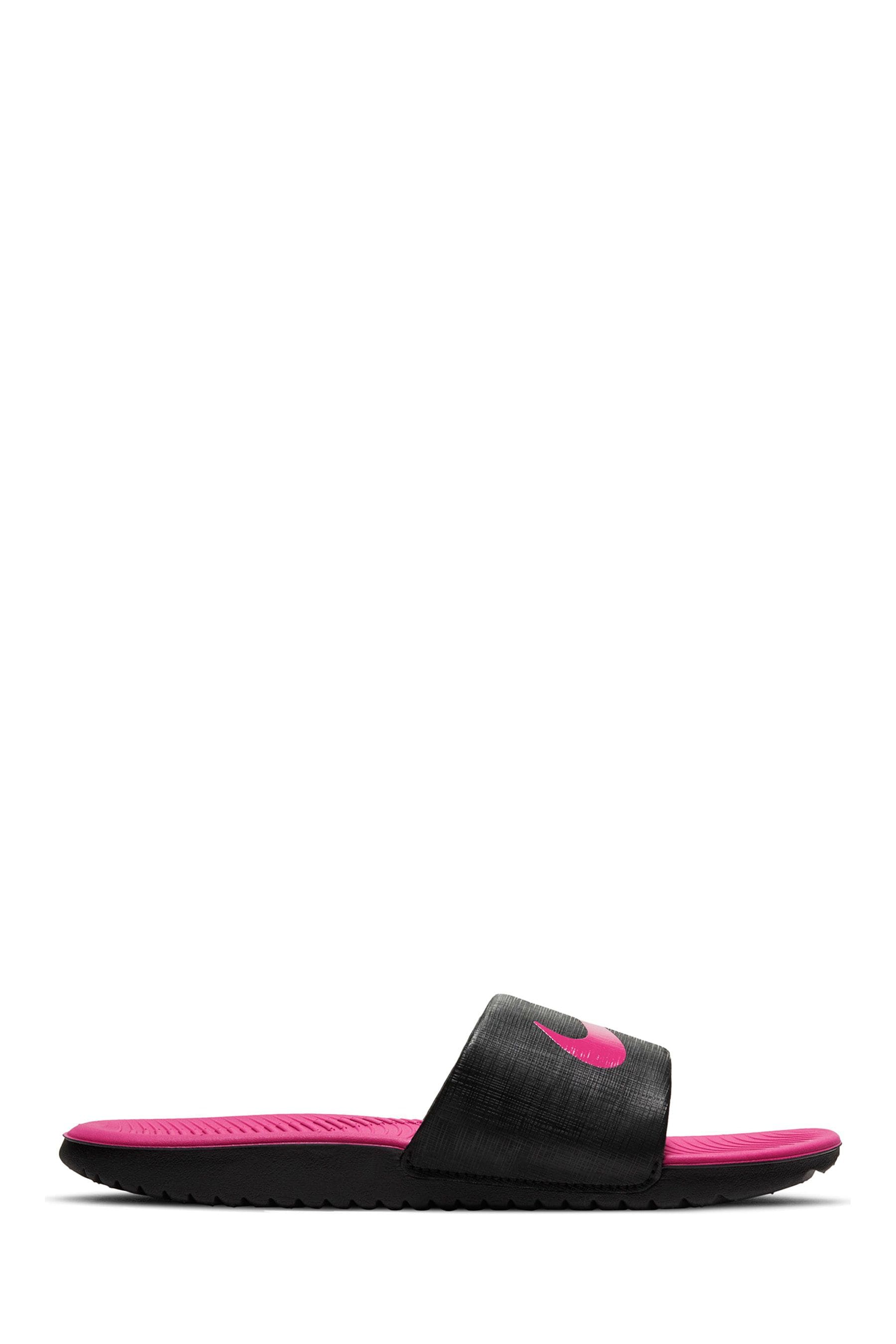 Nike Black Kawa Junior Sliders