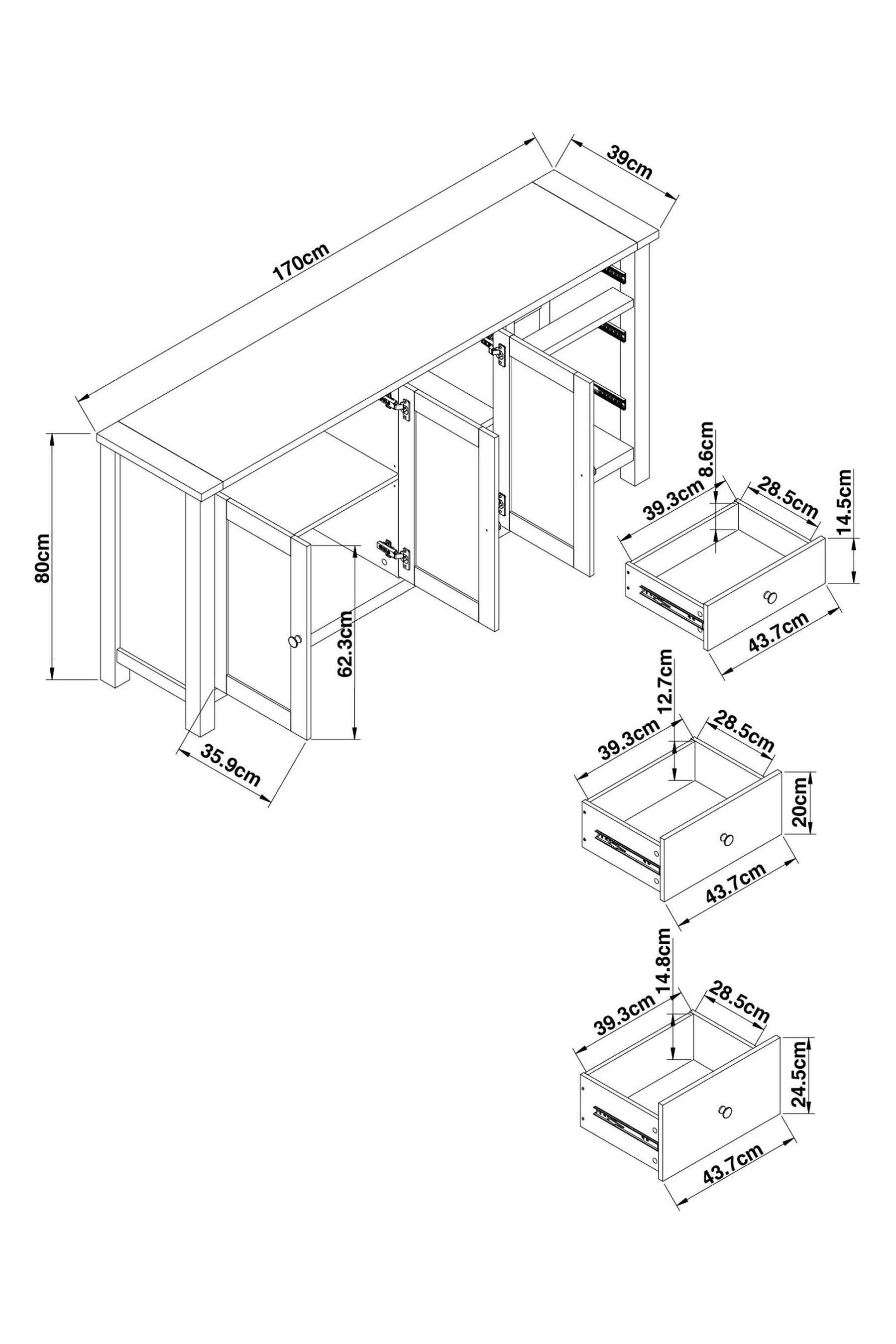 Next sales large sideboard