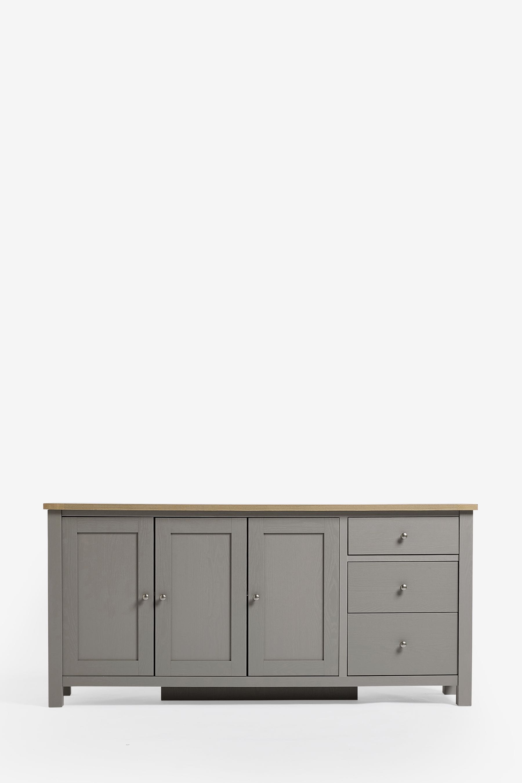 Dove Grey Malvern Oak Effect Extra Large Sideboard