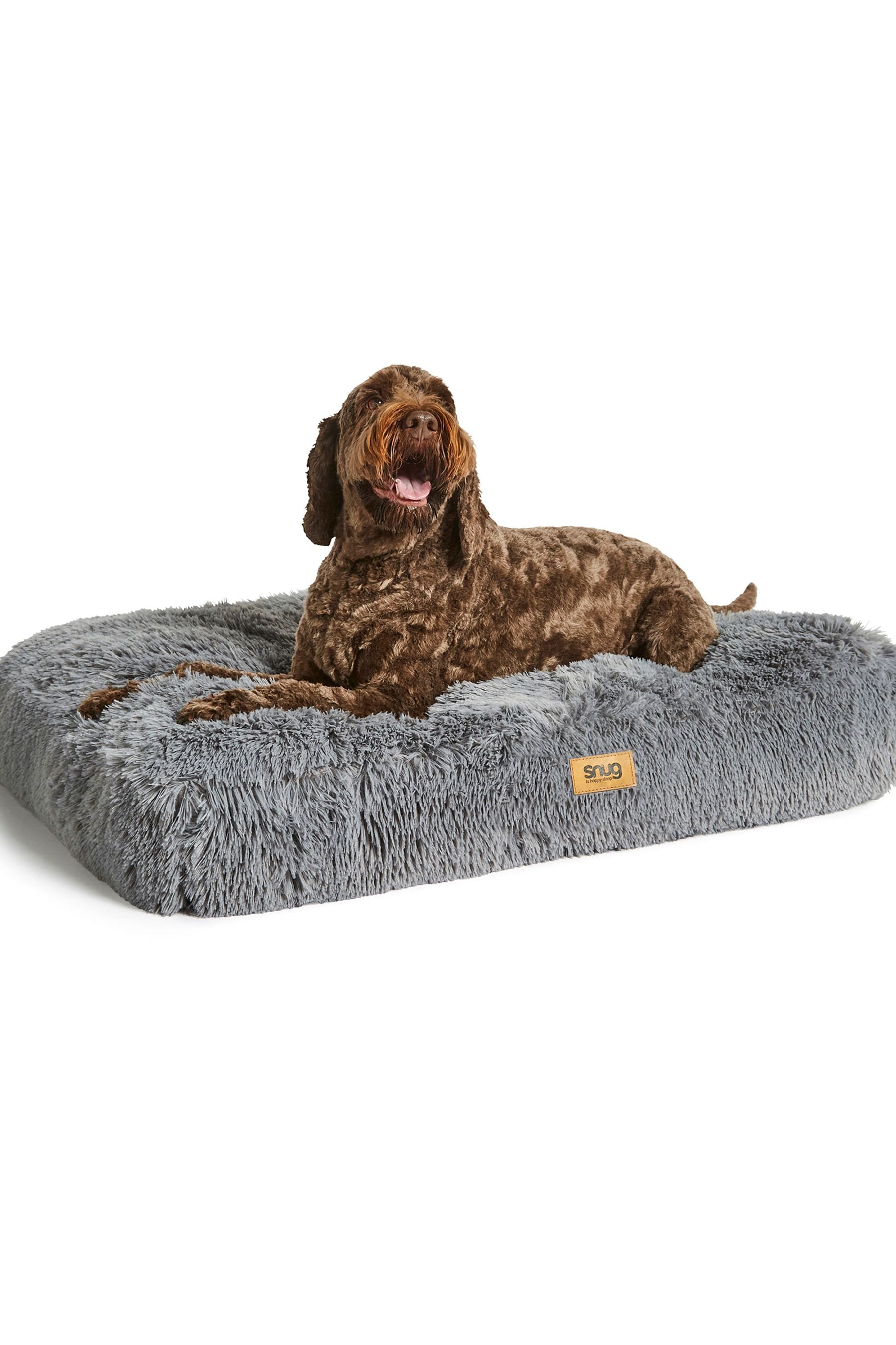 Buy Snug Grey Super Fluffy Pet Bed from the Next UK online shop