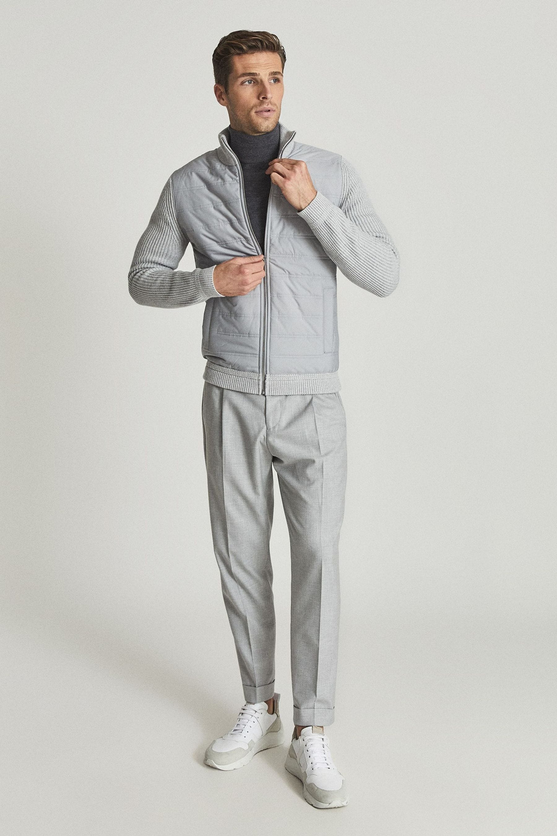 Reiss trainer on sale zip through