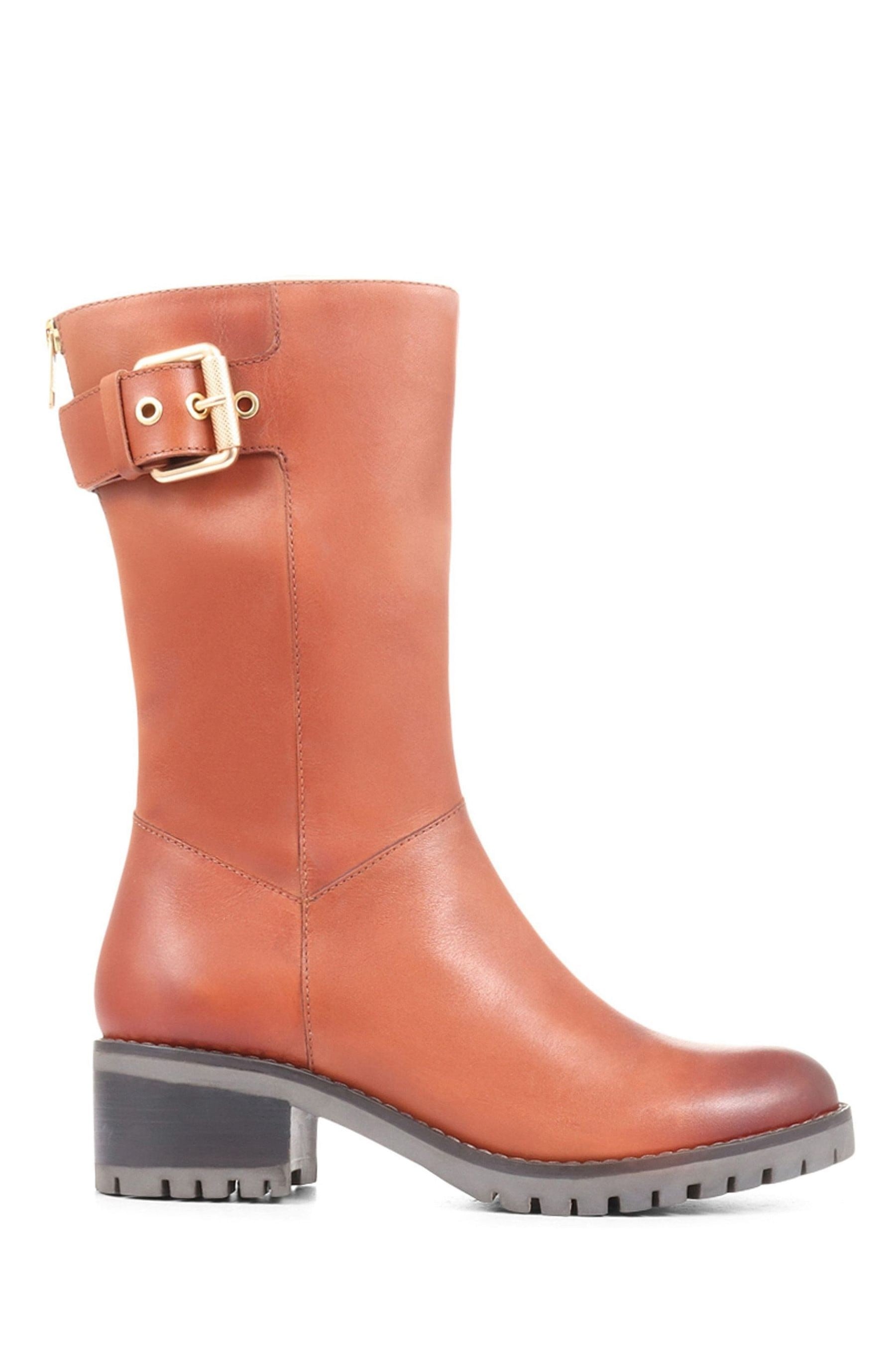 womens leather calf boots uk