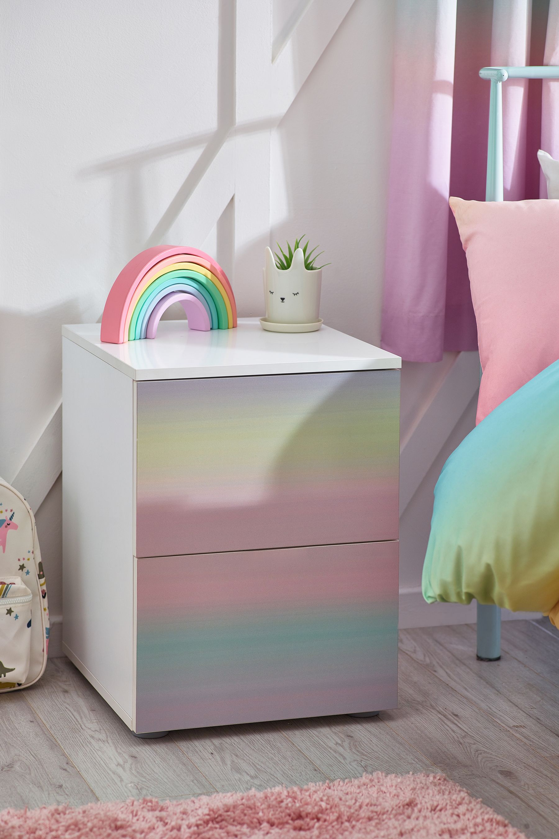 Gloss shop bedside drawers