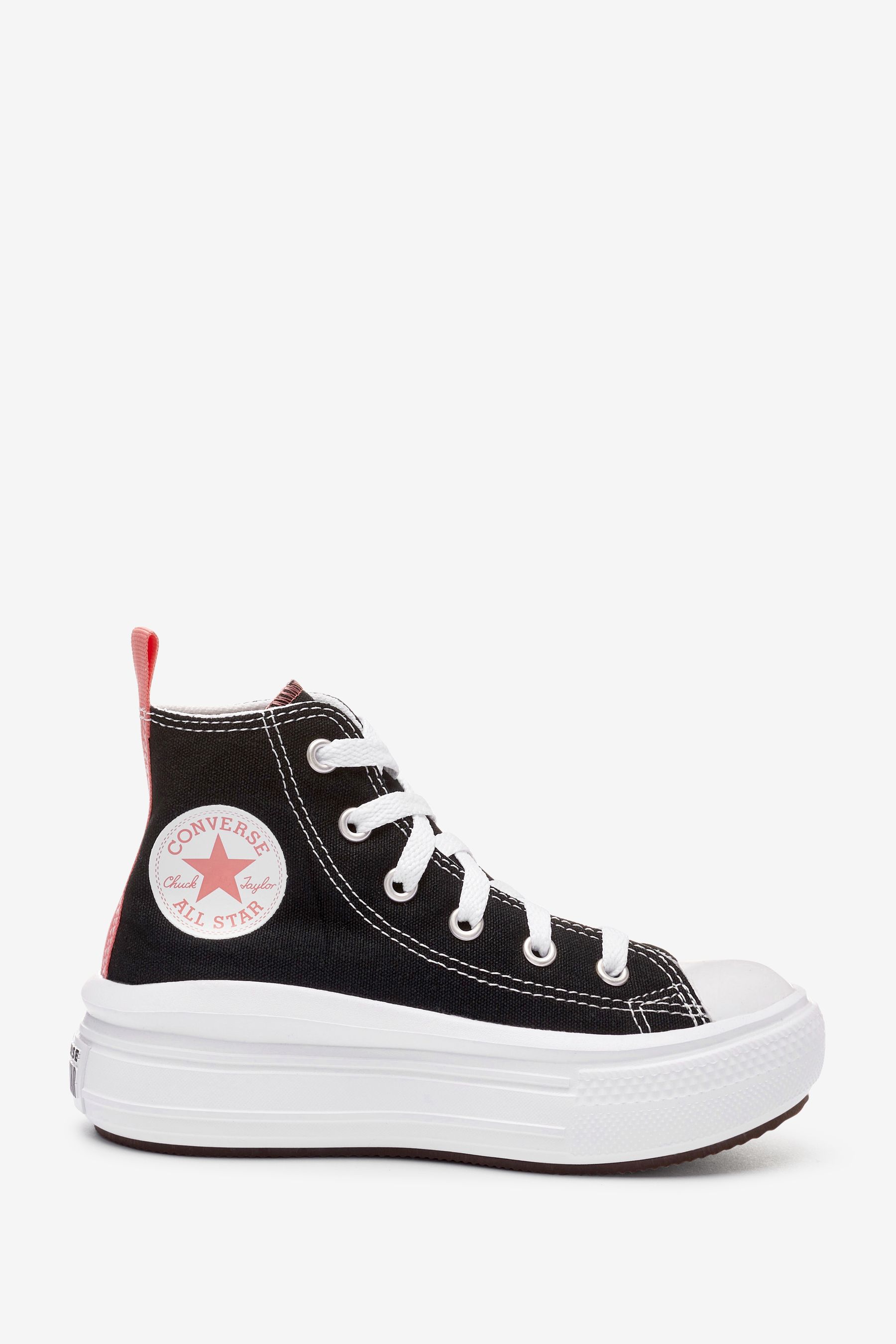 Converse Black Move Platform High Top Junior Trainers