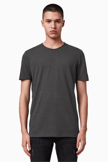 AllSaints Black Crome Figure Short-Sleeve Crew T-Shirt