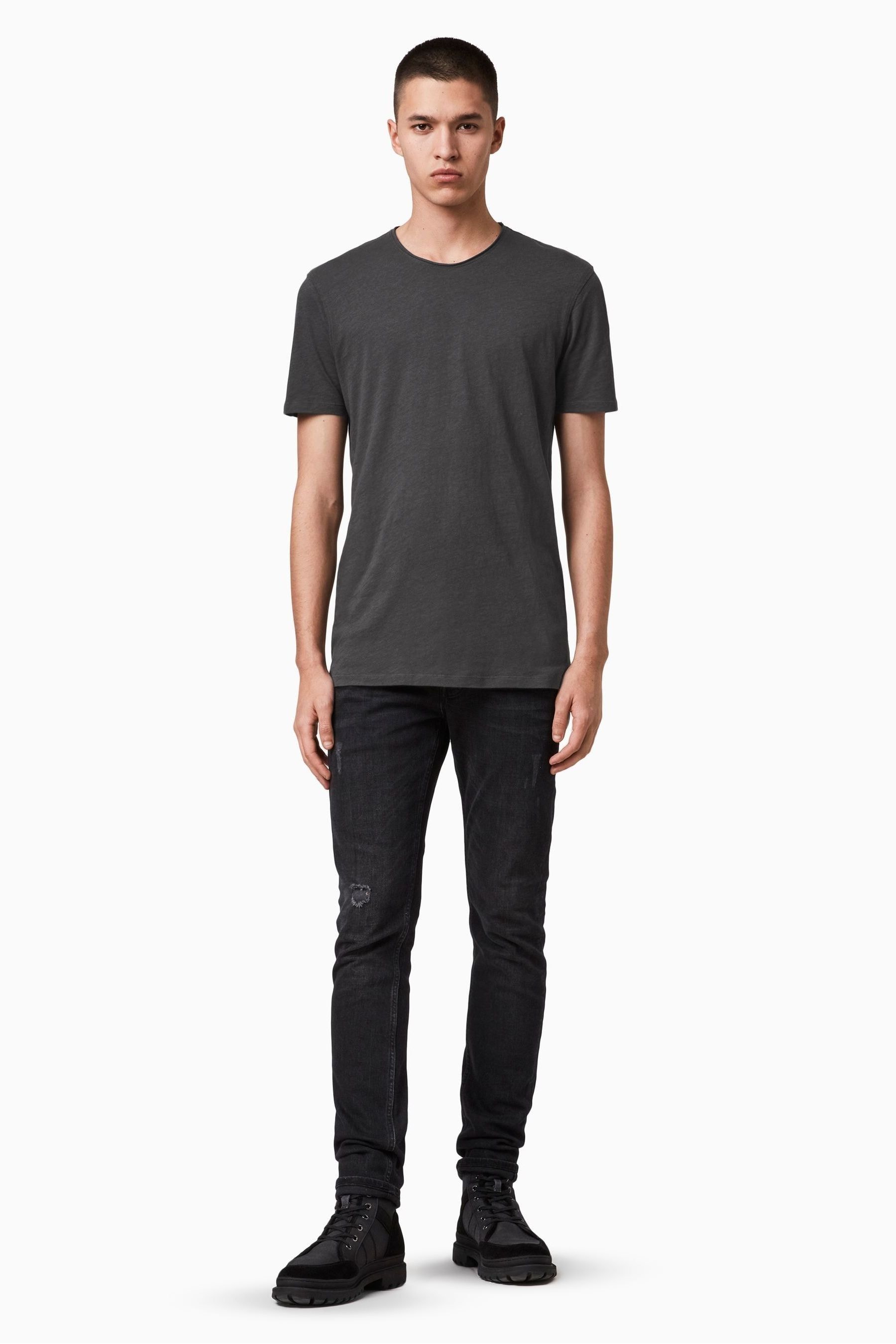 Buy All Saints Figure Short Sleeve Crew T Shirt from the Next UK