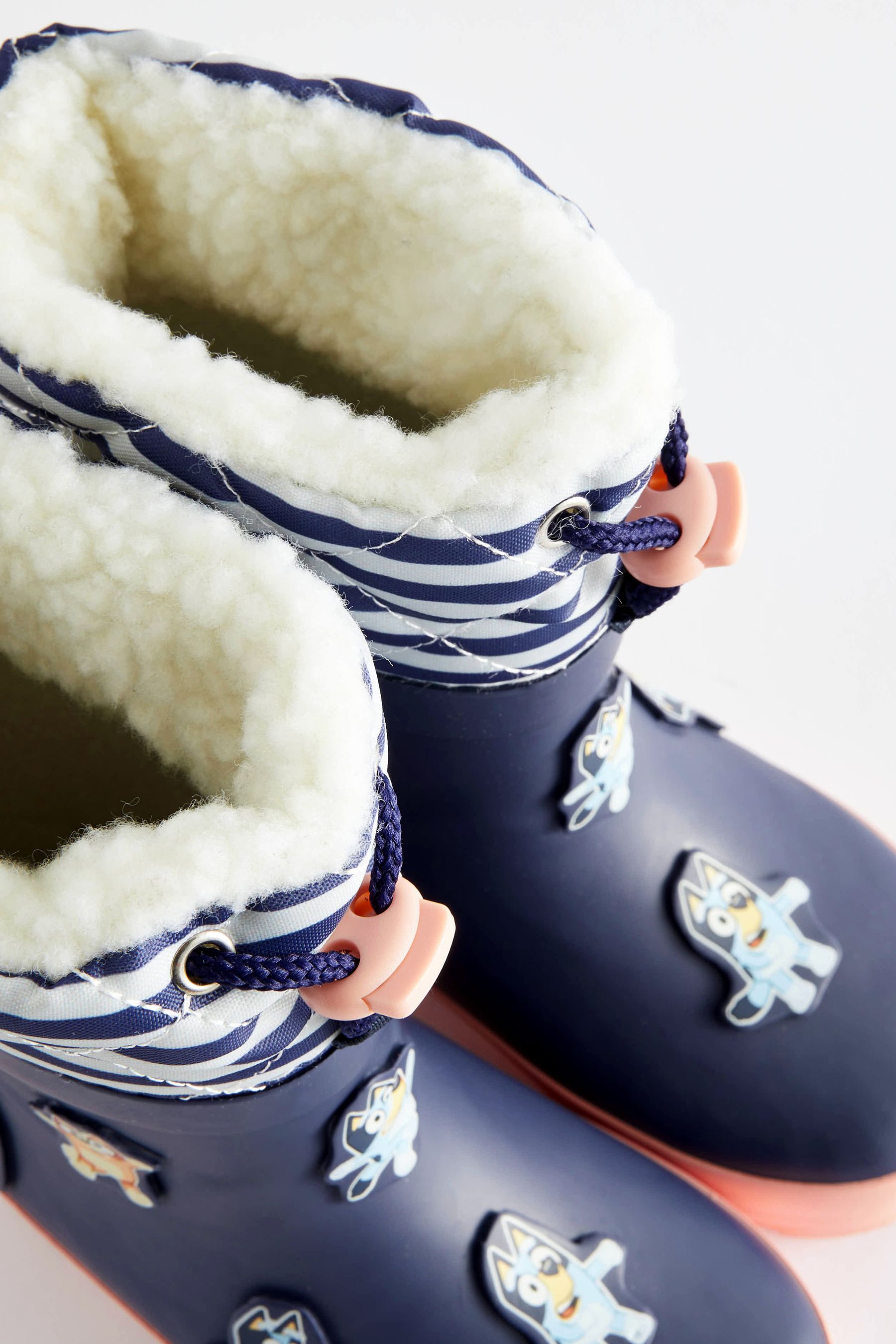 Bluey Navy Blue Thermal Thinsulate Lined Cuff Wellies