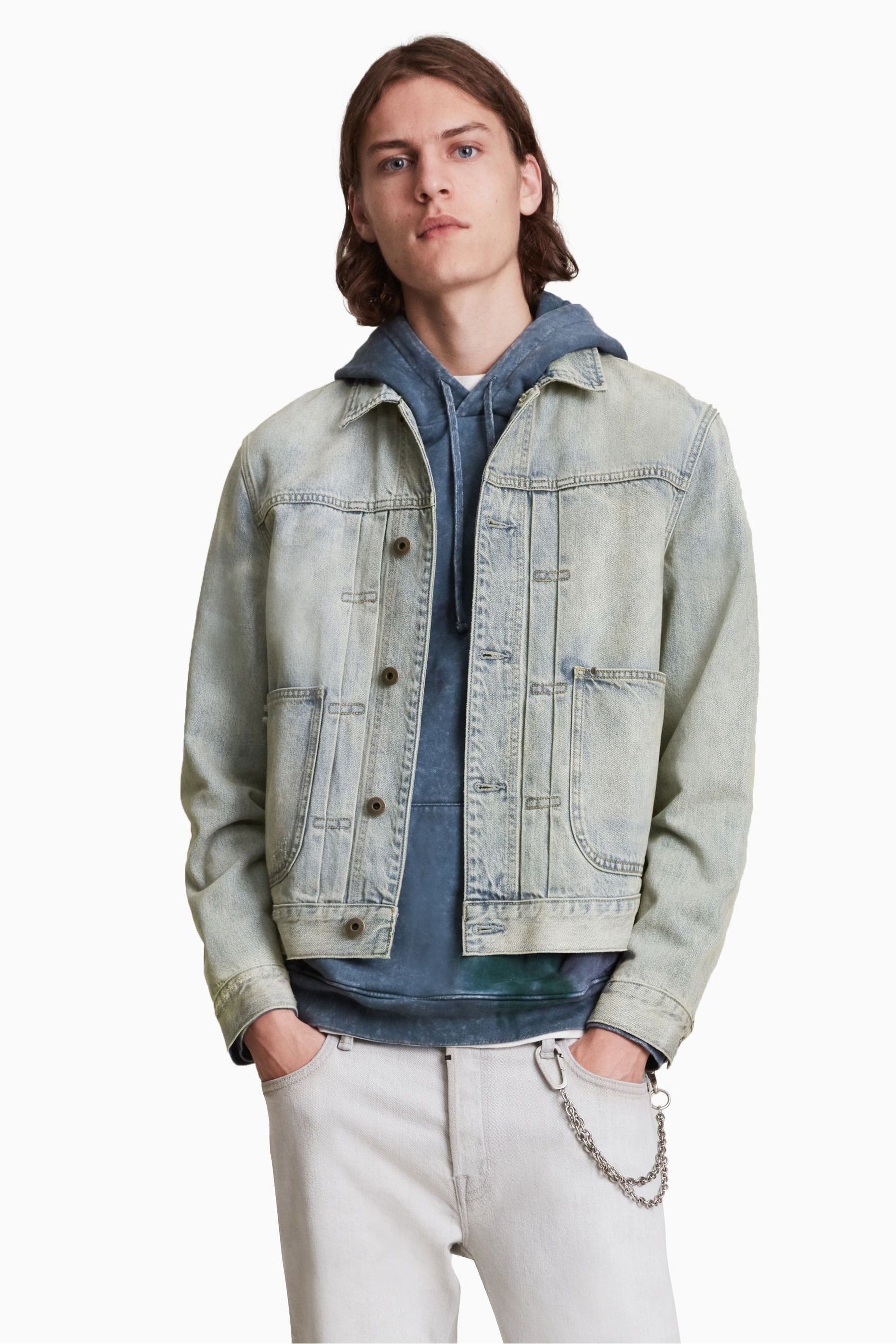 All Saints Blue Malham Jacket