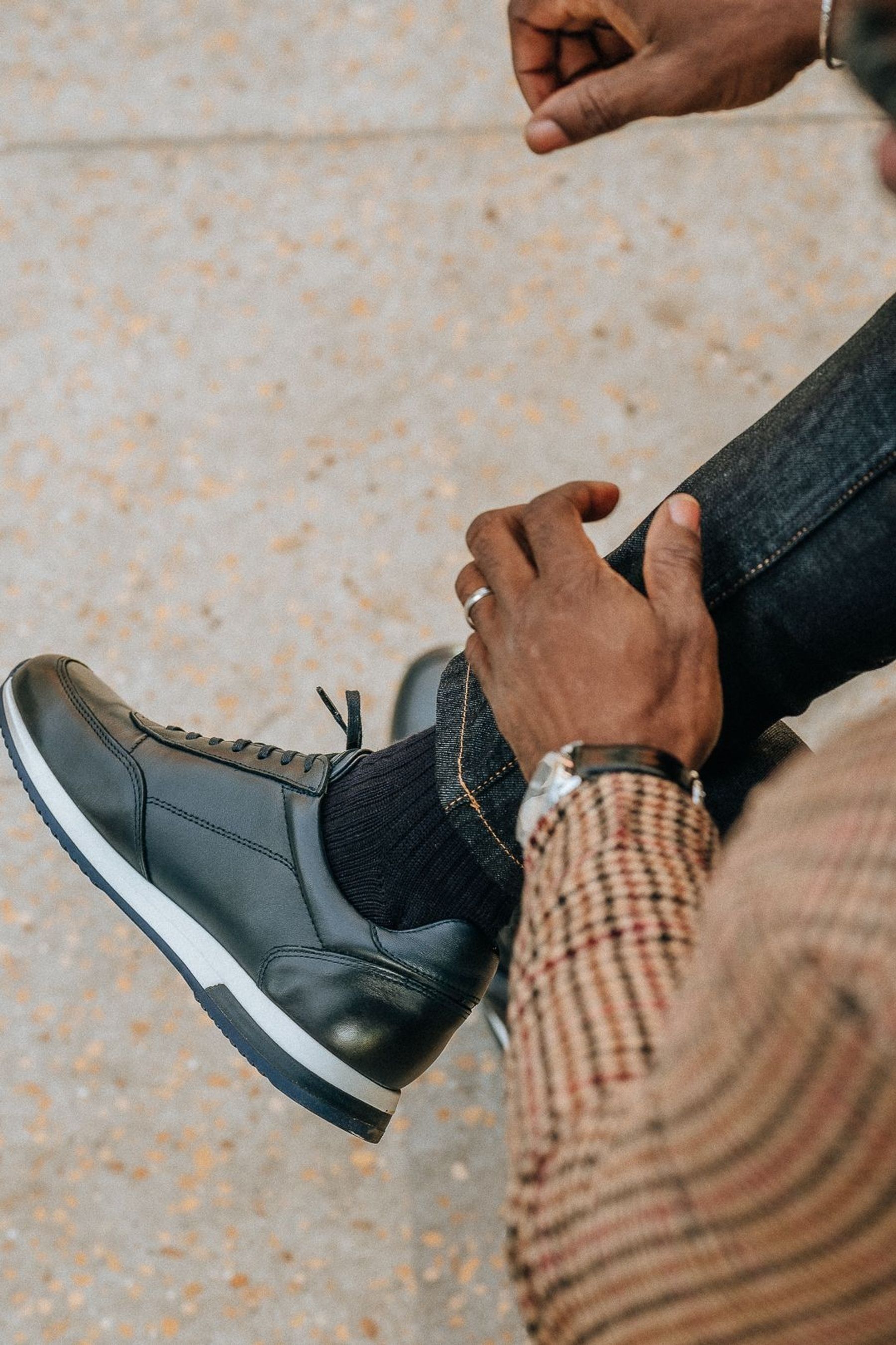Bannister leather mens sale