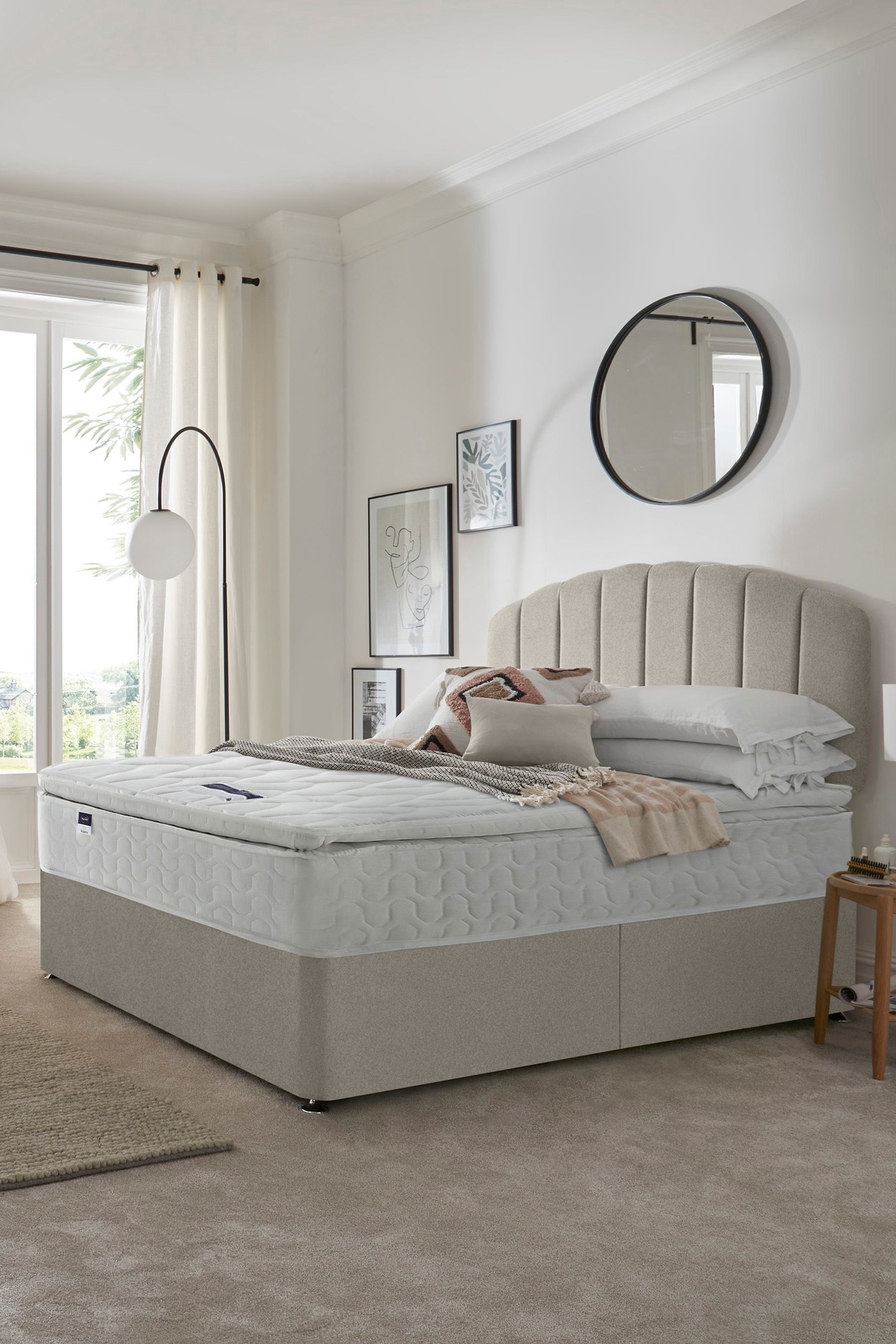 Buy Silentnight Natural Miracoil Pillow Top Mattress and Divan