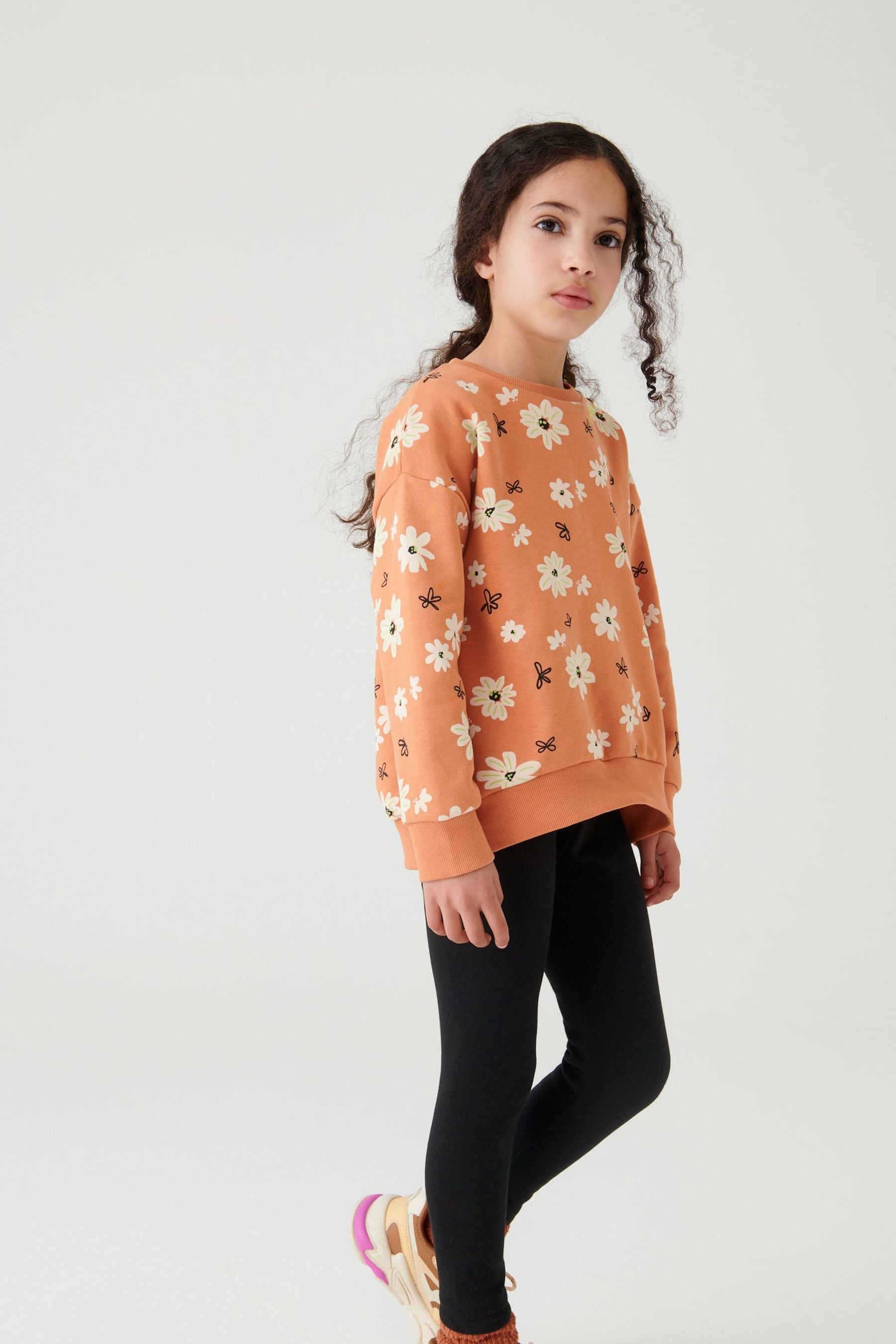 Girls fleece lined leggins online