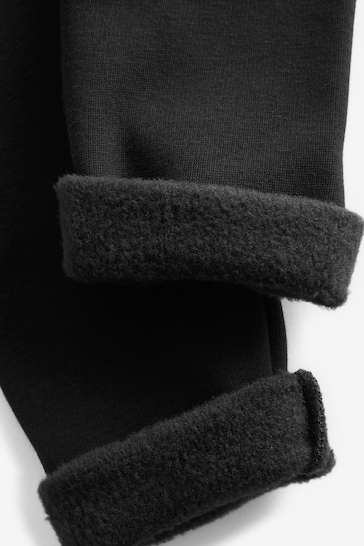 Black Cosy Fleece Lined Leggings (3-16yrs)