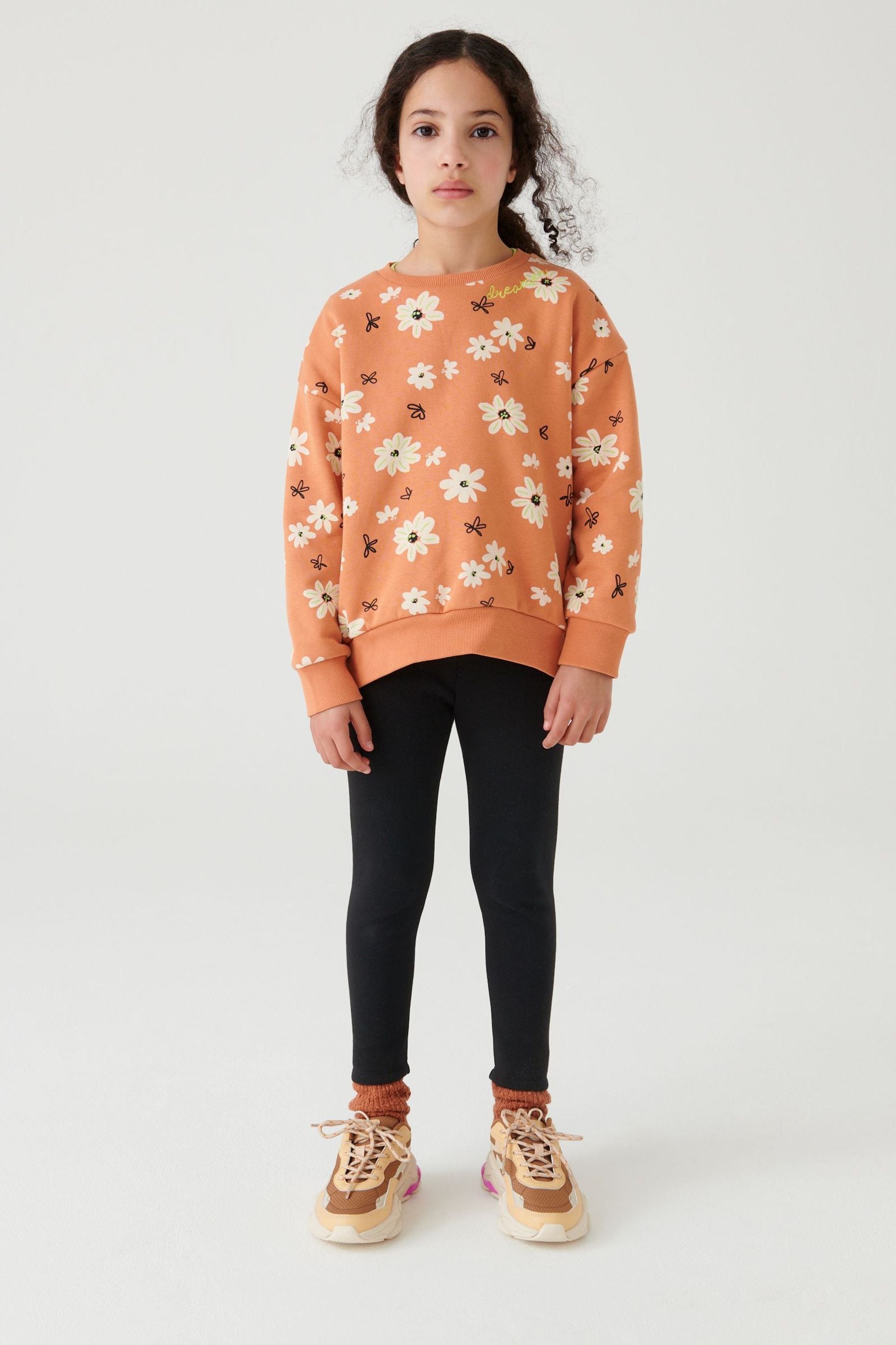 Girls fleece sales lined leggins