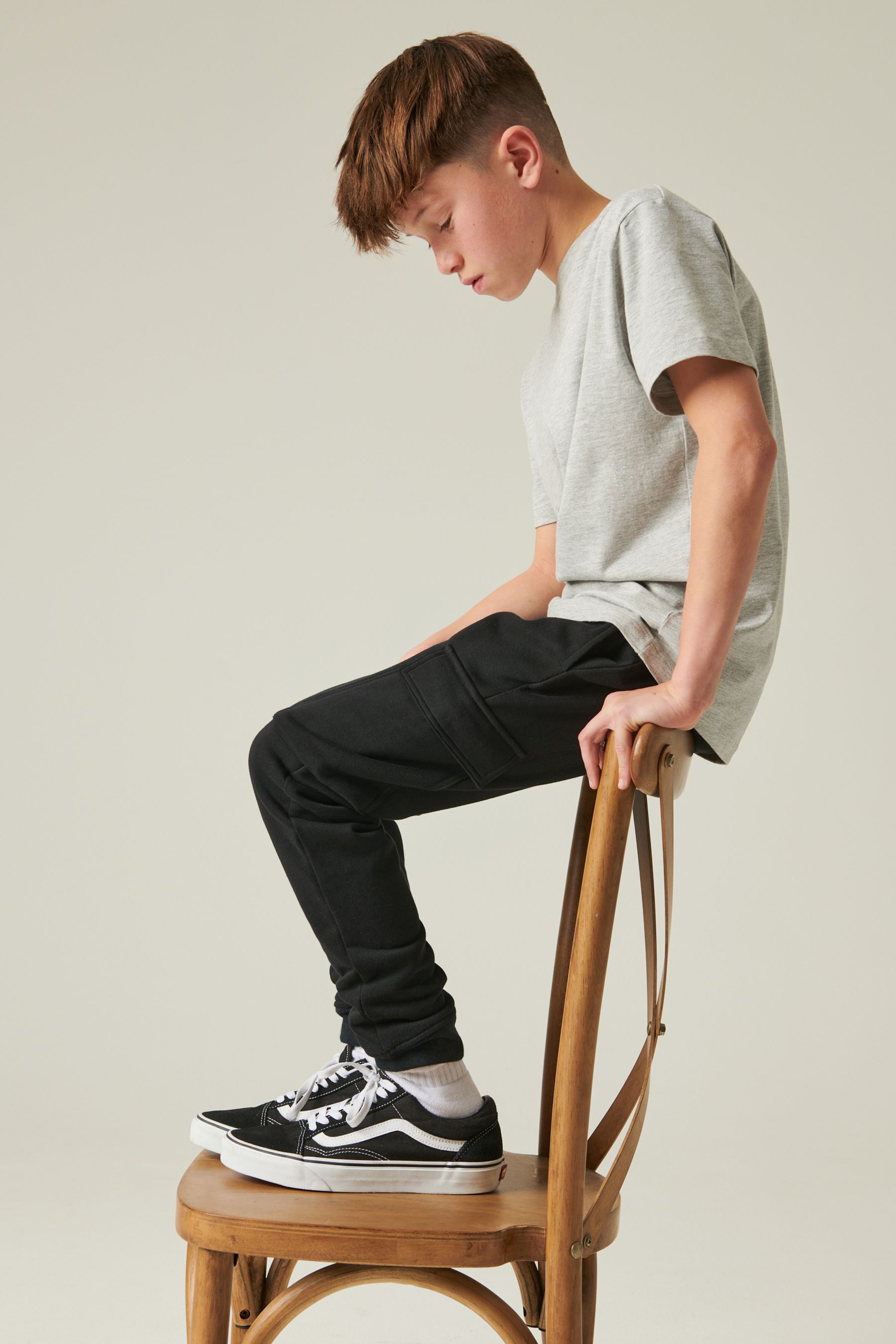 Black shop cargo joggers
