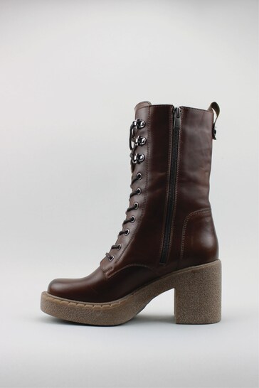 London Lane Black Style Hyde. Premium Leather Utility Boots