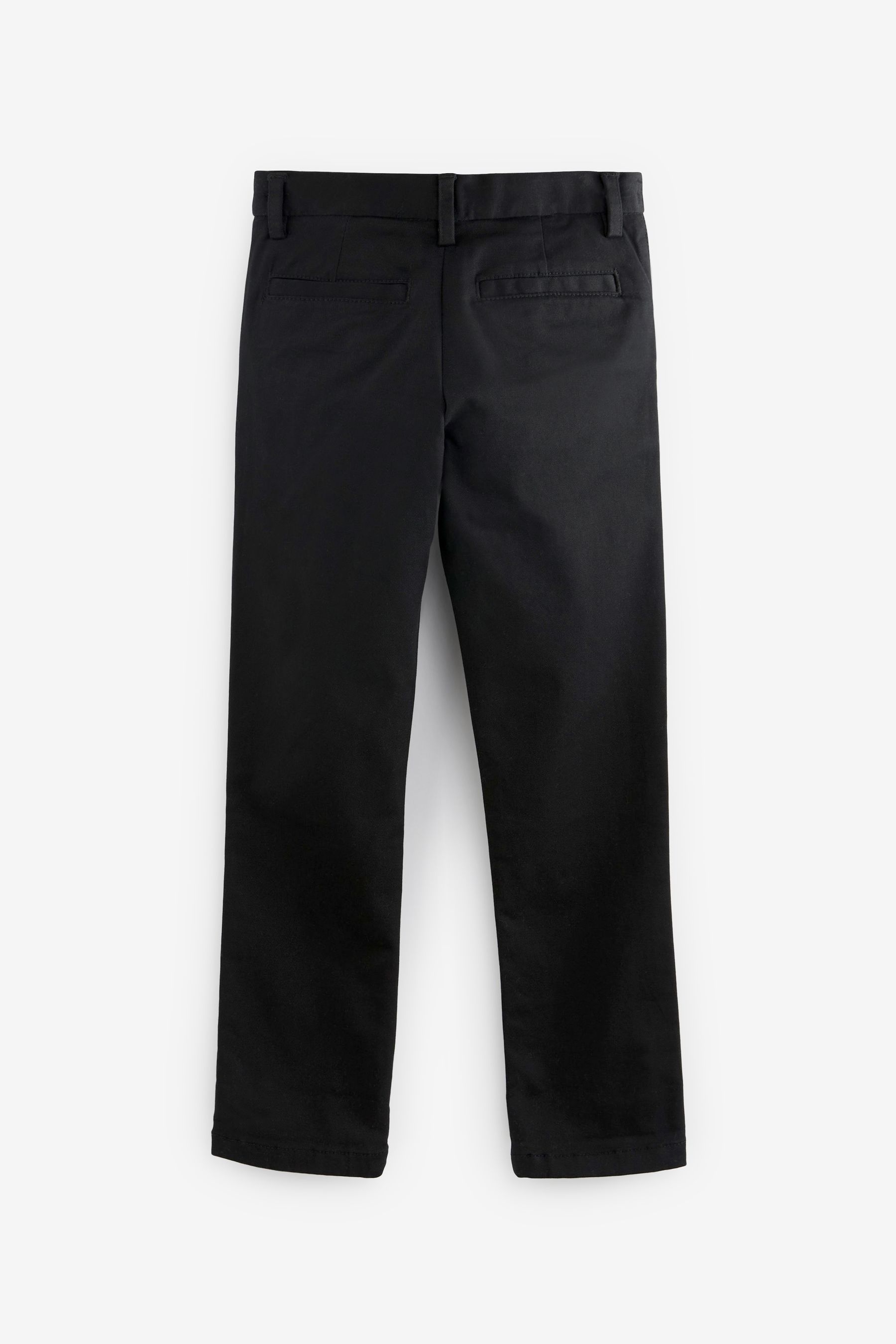 Boys black chino trousers top