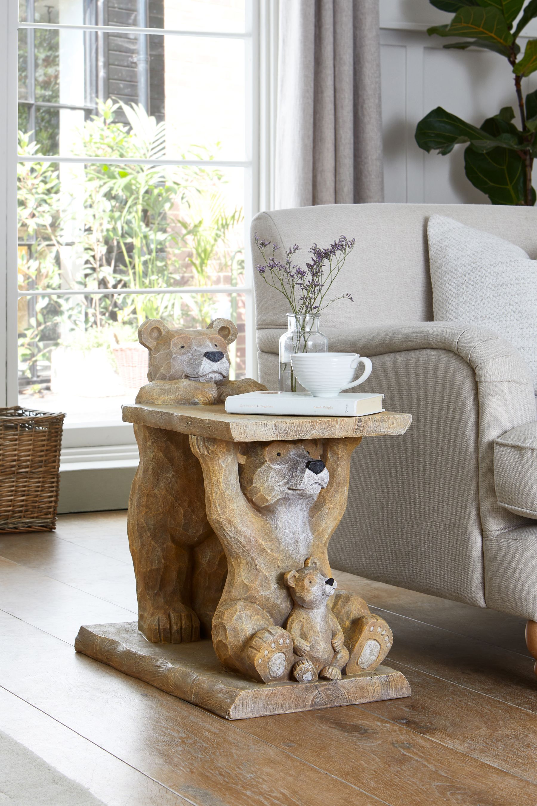 Table for next to best sale sofa