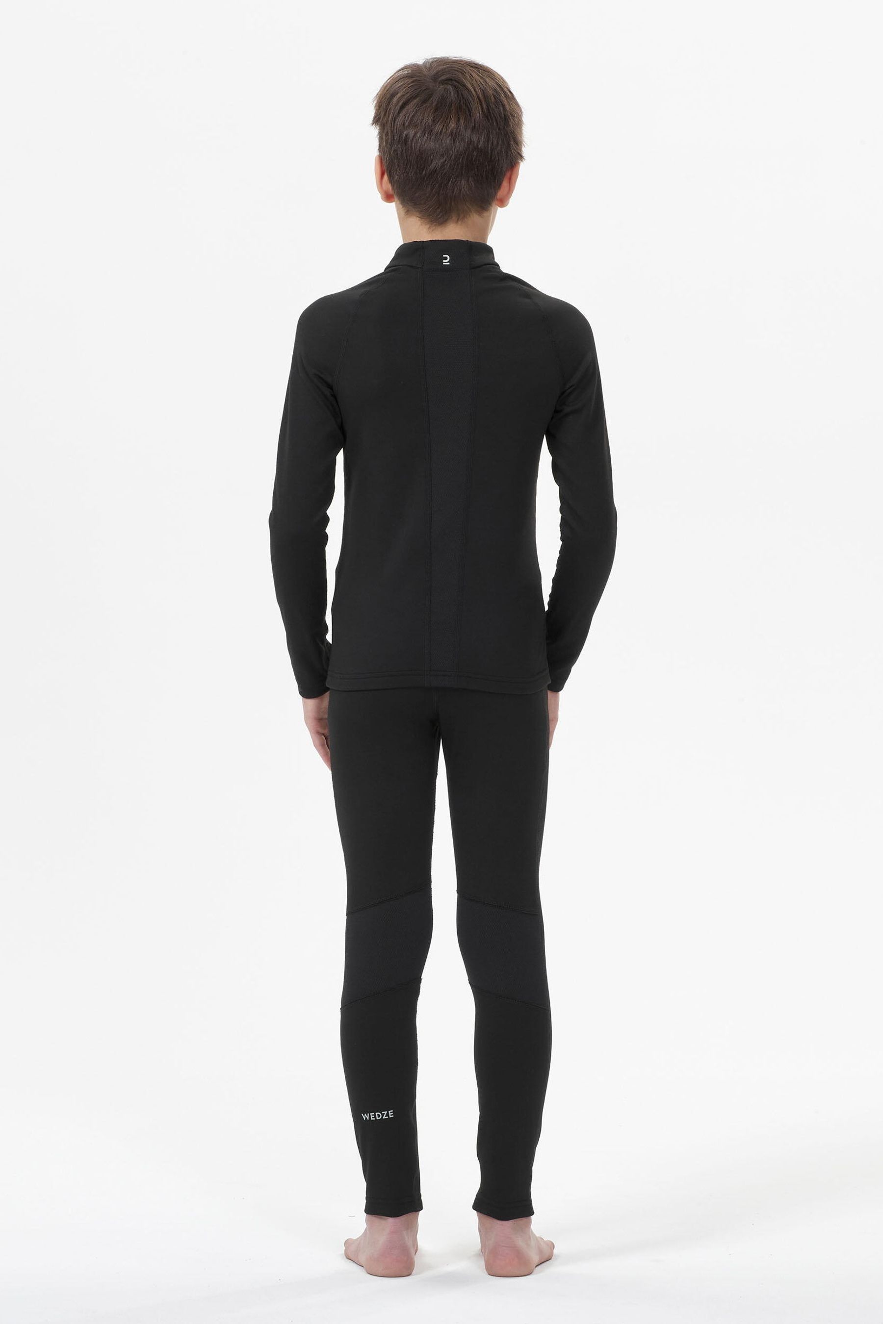 Decathlon Kids Ski Base Layer Black Top