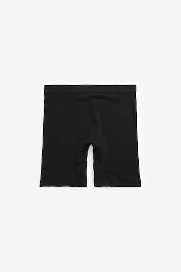Black 5 Pack Long Leg Shorts (2-16yrs)