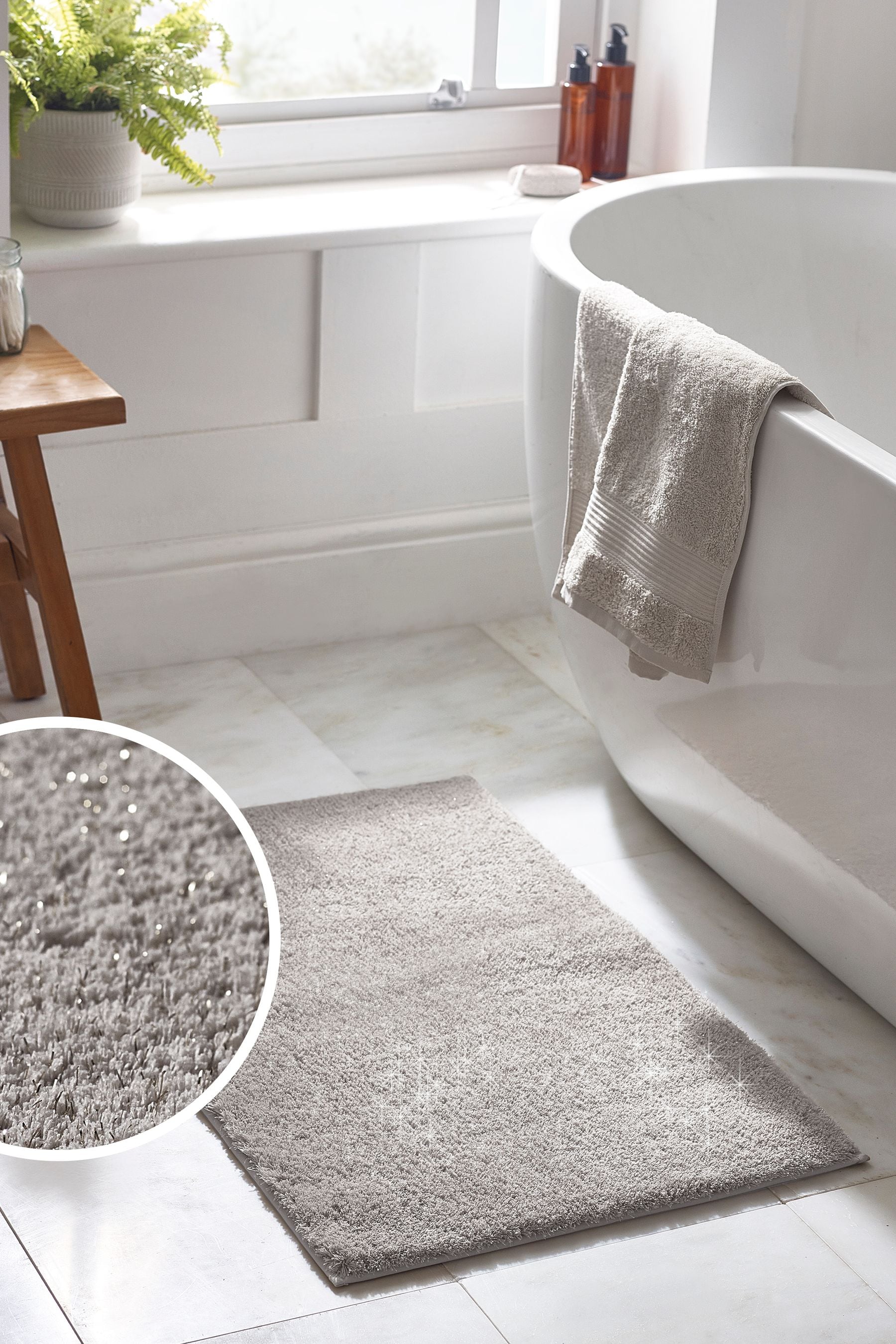 Grey shower deals mat