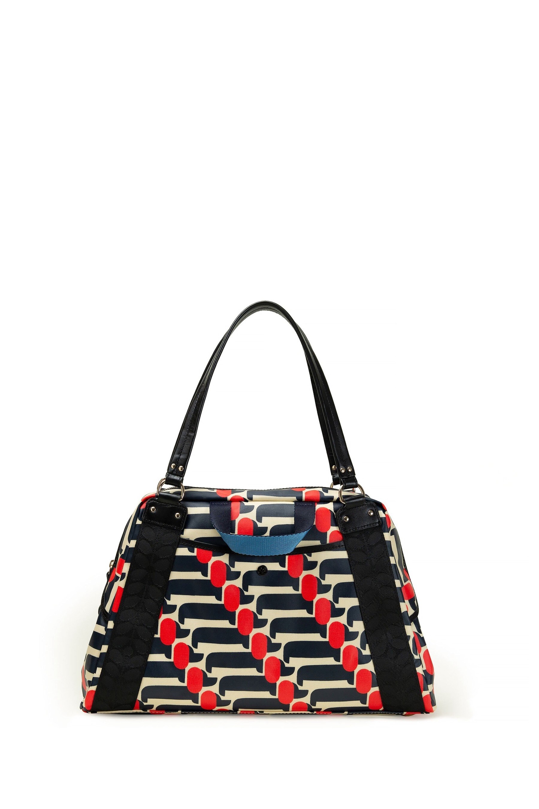 Orla Kiely Blue Sharpie Dog Show Navy Shoulder Bag