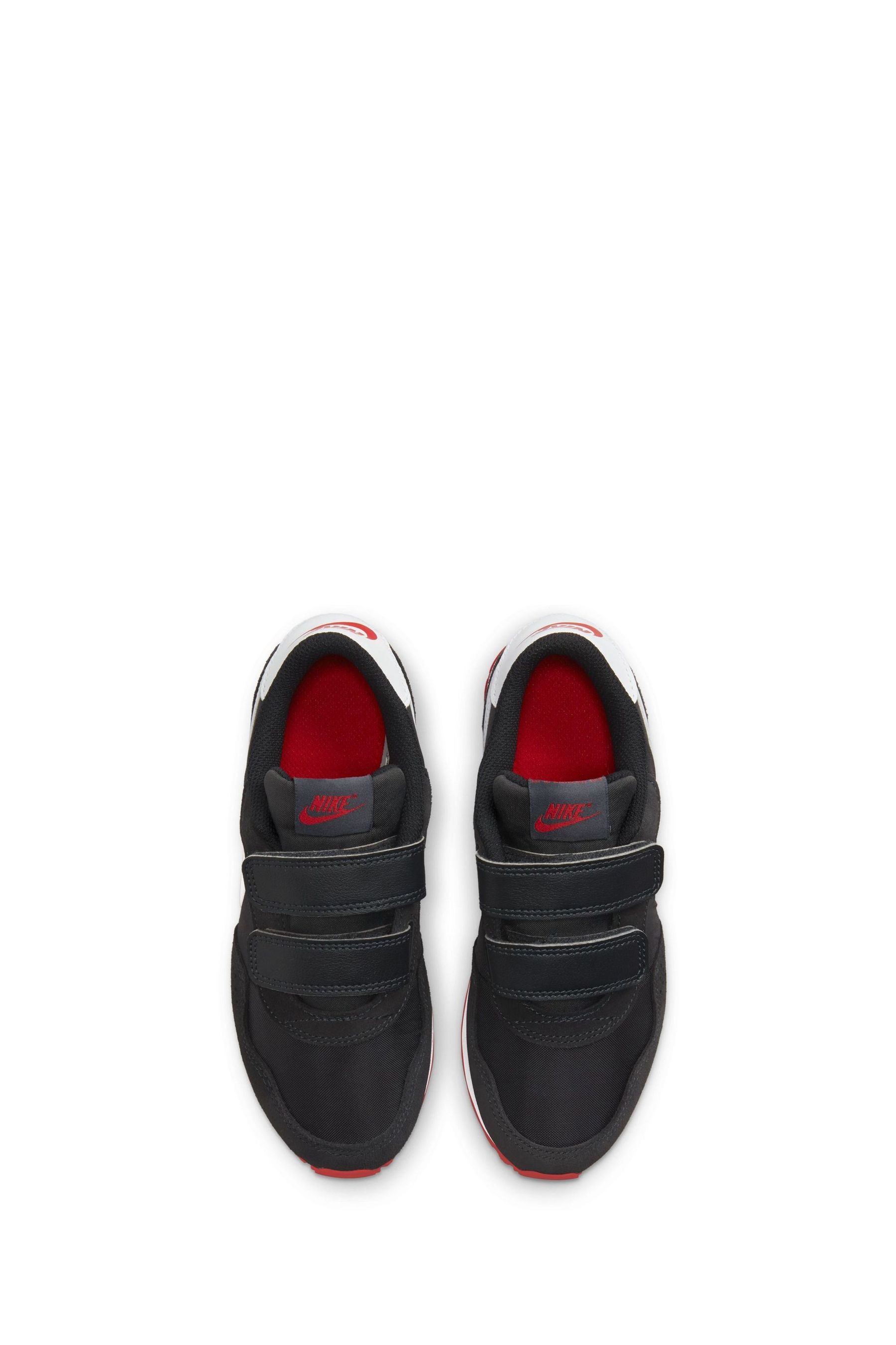 Buy Nike Black Black Red MD Valiant Junior Trainers from the