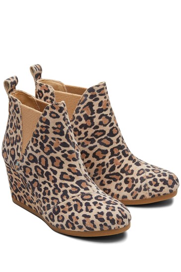 TOMS Tan Brown Kelsey Ankle Boots