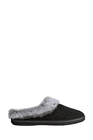 Buy Skechers Black Cosy Campfire Home Essential Womens Slippers from ...