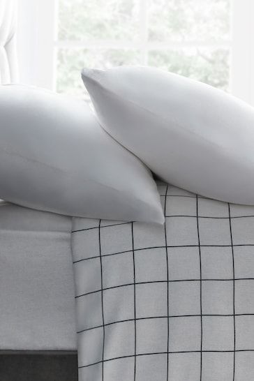 Silentnight White White Brushed Cotton Fitted Sheet