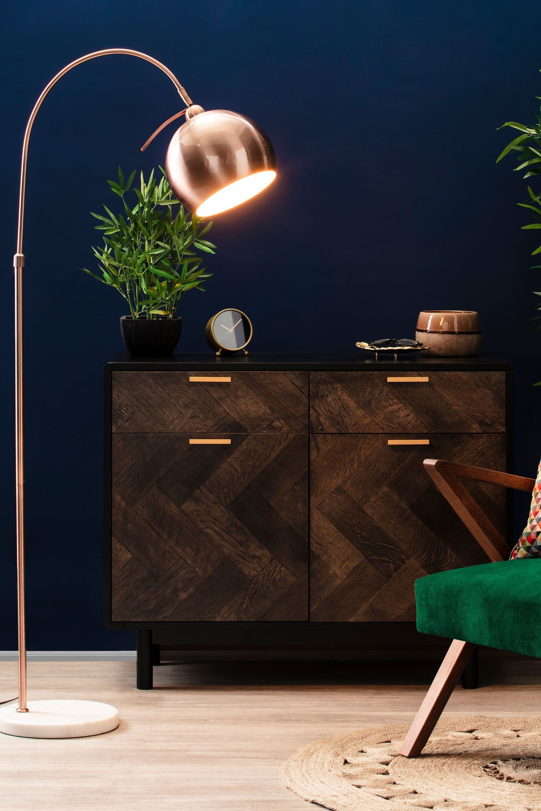 Buy BHS Copper Benson Arched Floor Lamp from the Next UK online shop