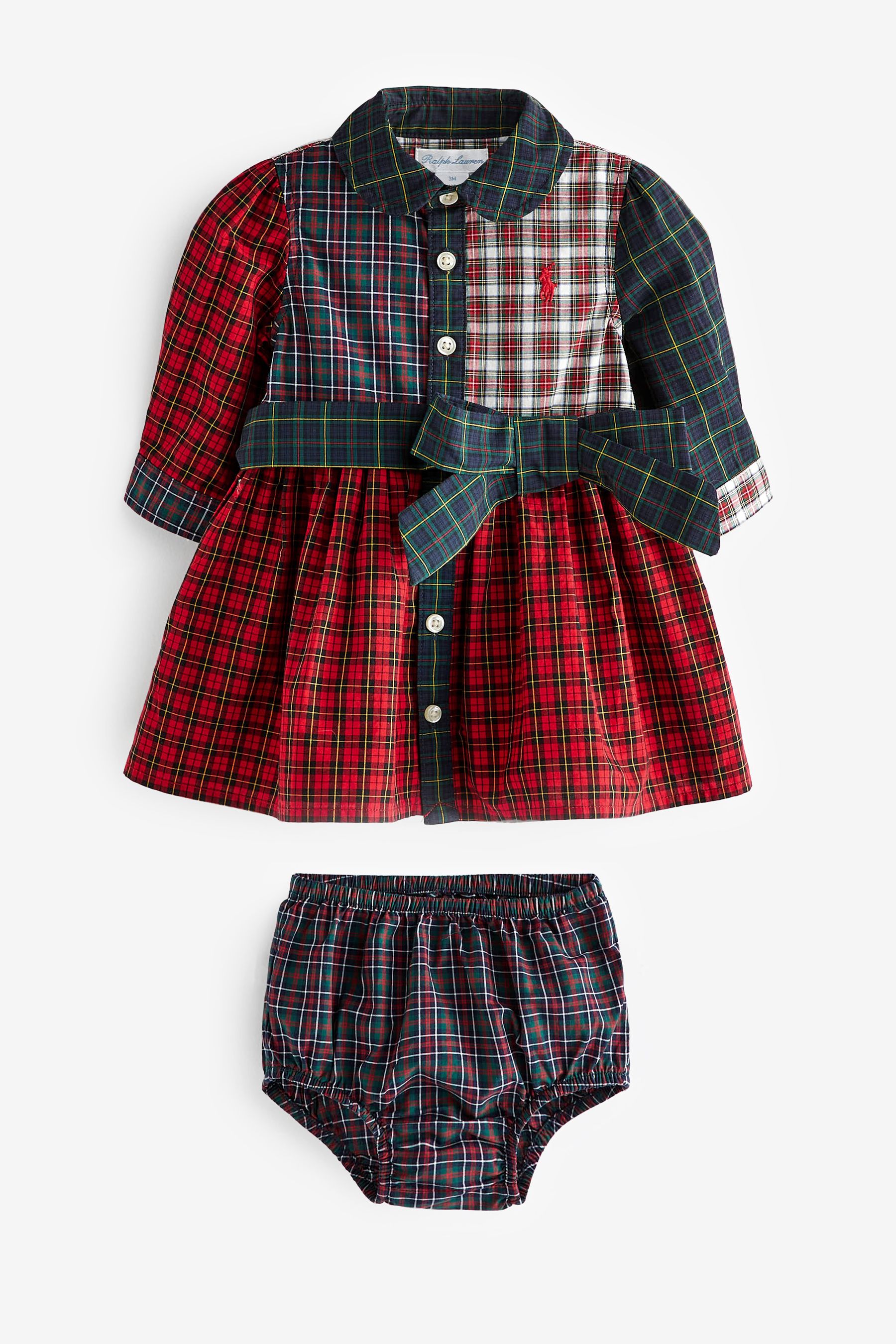 Ralph lauren plaid dress baby discount