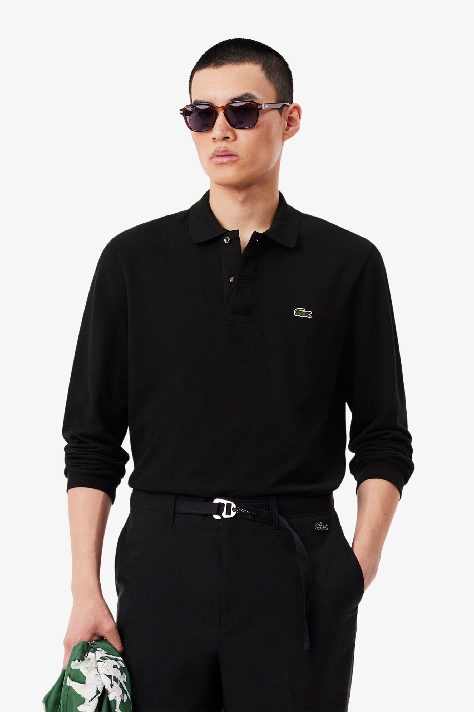 Lacoste black hotsell polo shirt uk