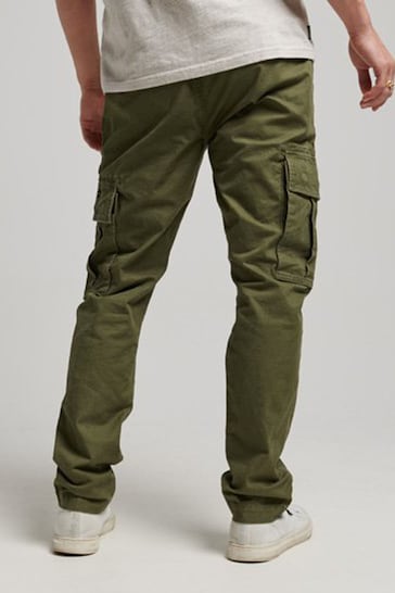 Superdry Green Organic Cotton Core Cargo Utility Trousers