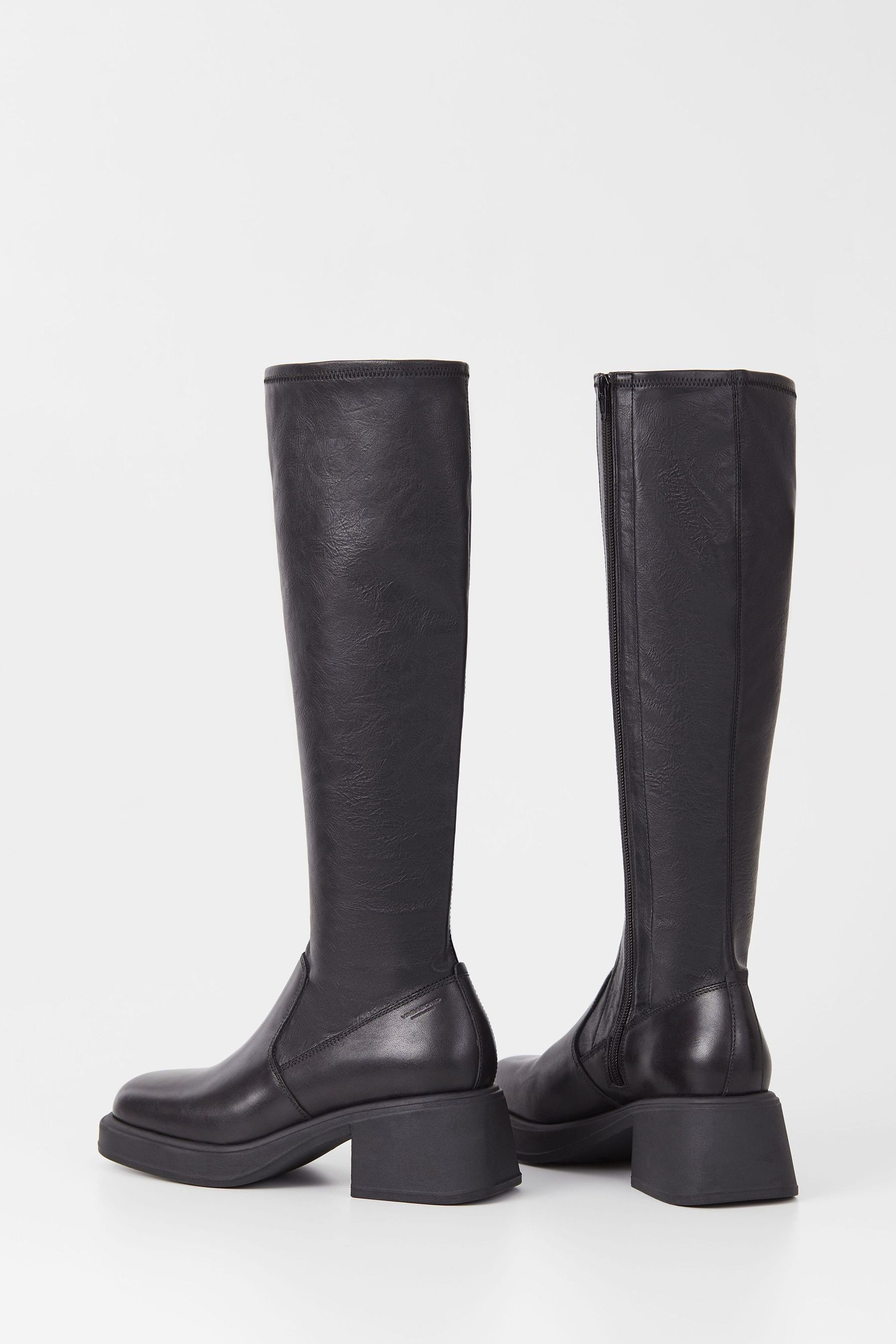Buy Vagabond Shoemakers Dorah Tall Stretch Black Boots from the