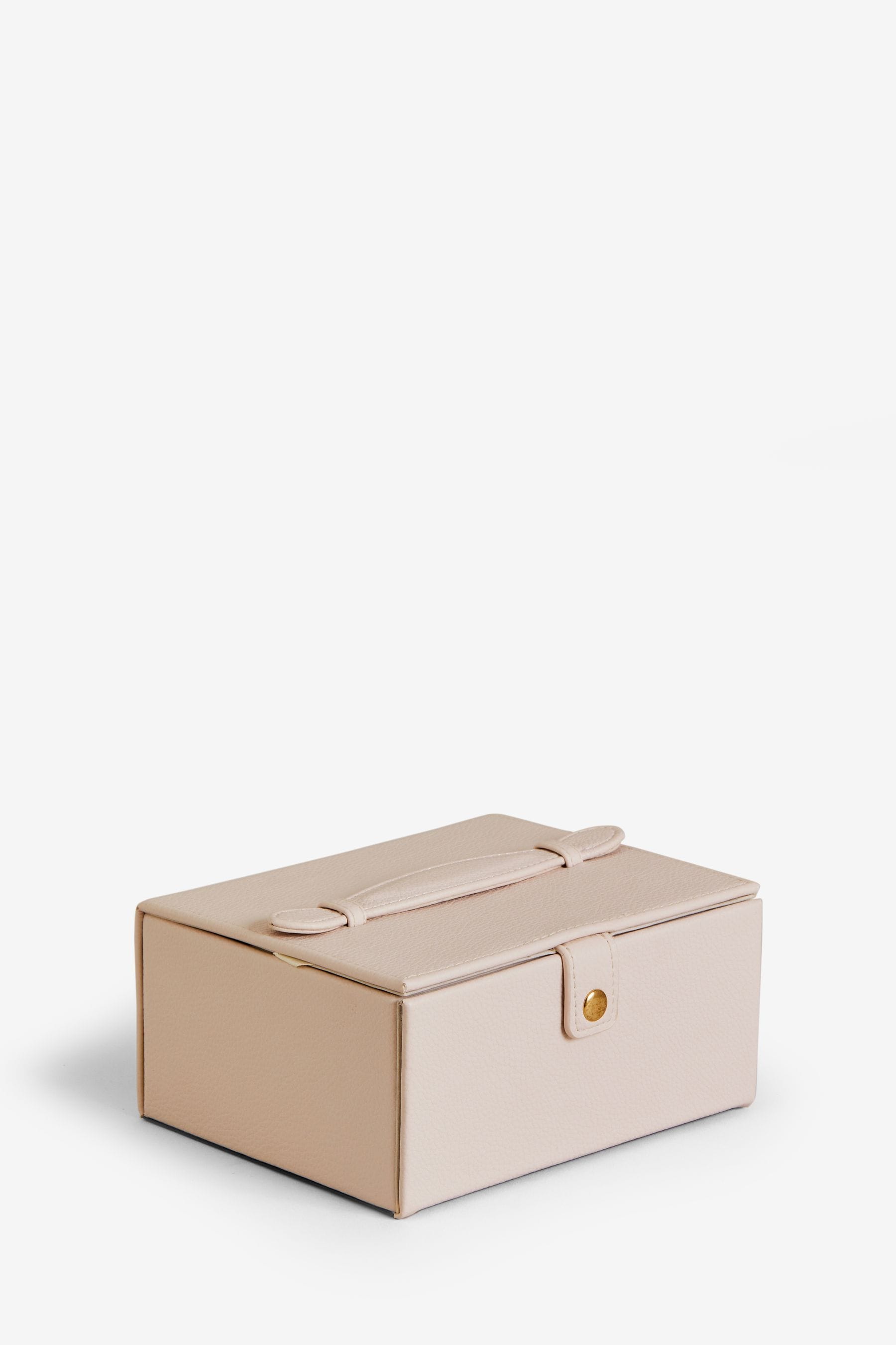 Buy Nude Pink Faux Leather Jewellery Box Jewellery Box from the