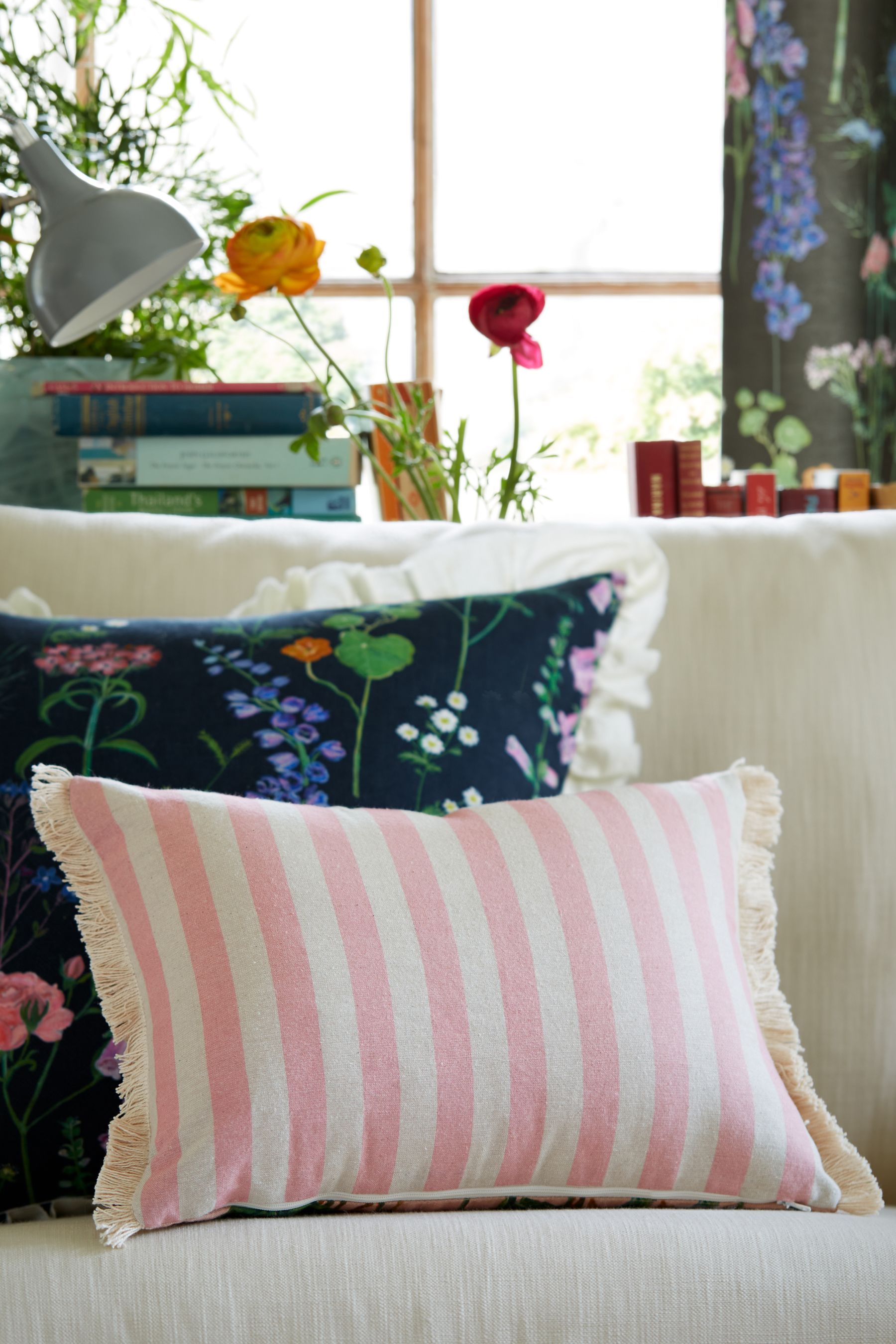 Lucy Tiffney at Next Floral Pink Cushion