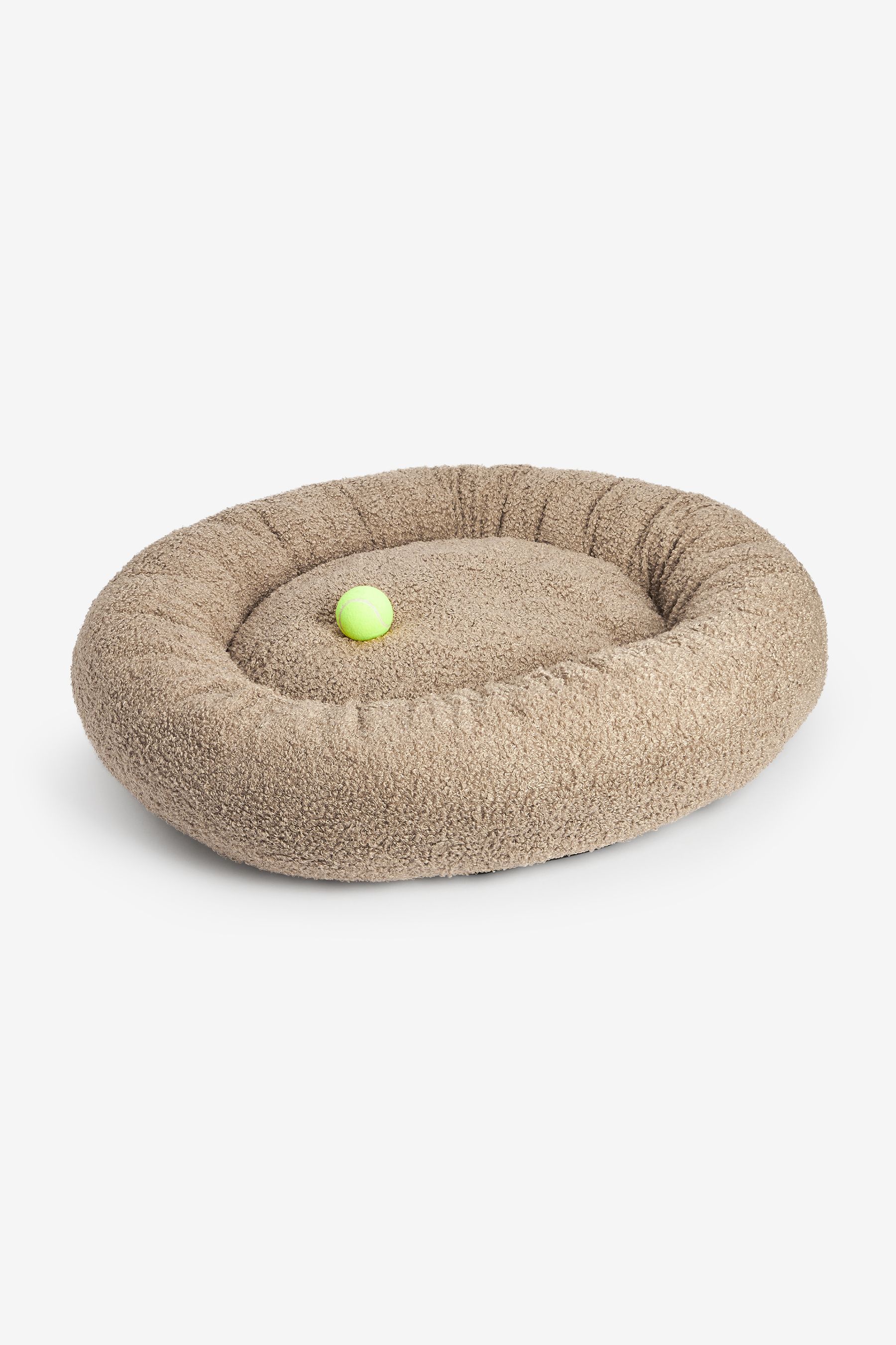 Beige dog bed best sale