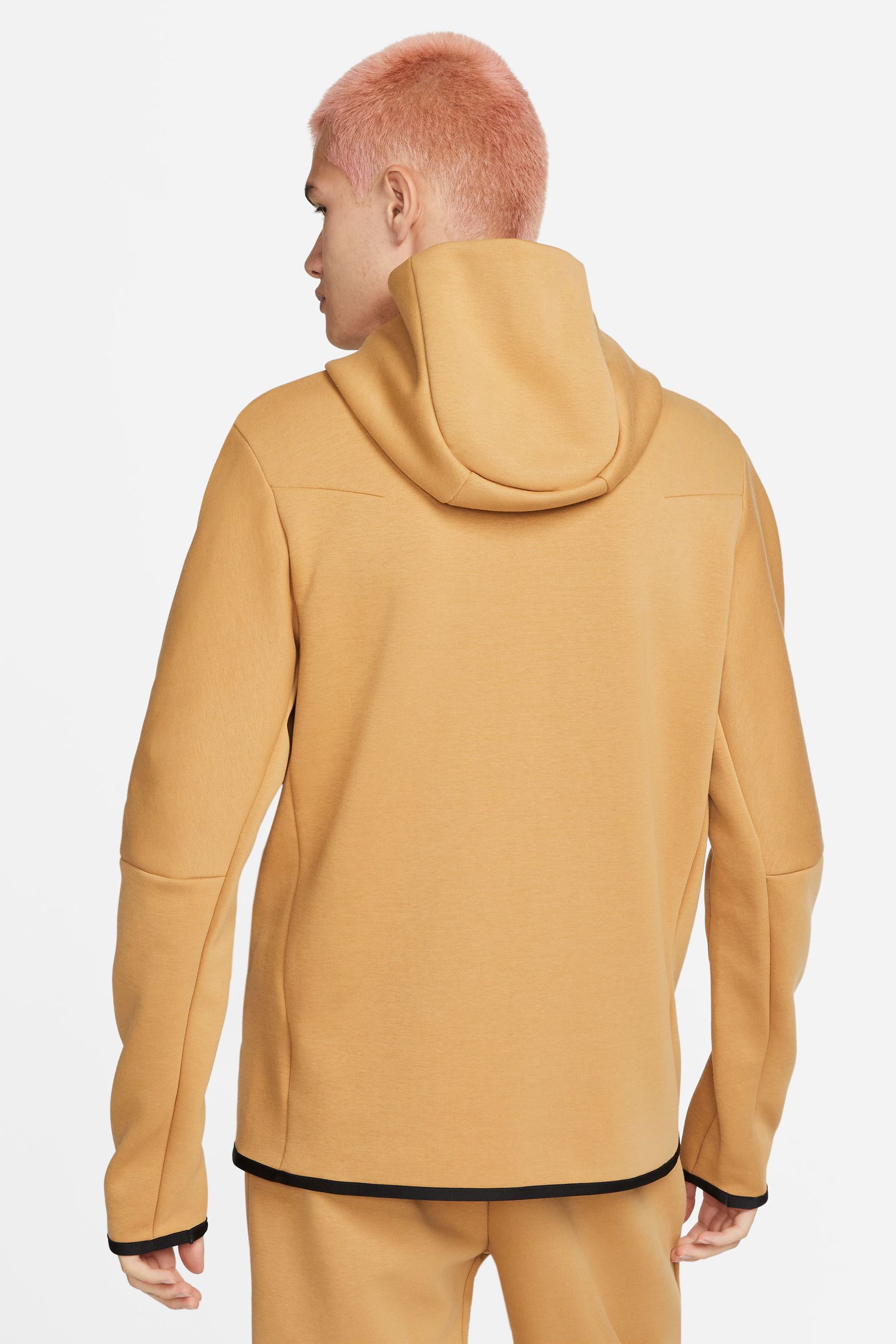 Yellow tech top fleece jacket