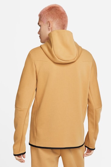 Nike Yellow Tech Fleece Zip Through Hoodie
