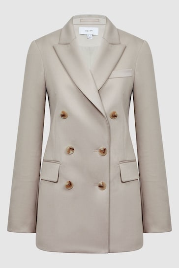 Wool Coat Hush Astrid Coat Buy Reiss Neutral Astrid Double
